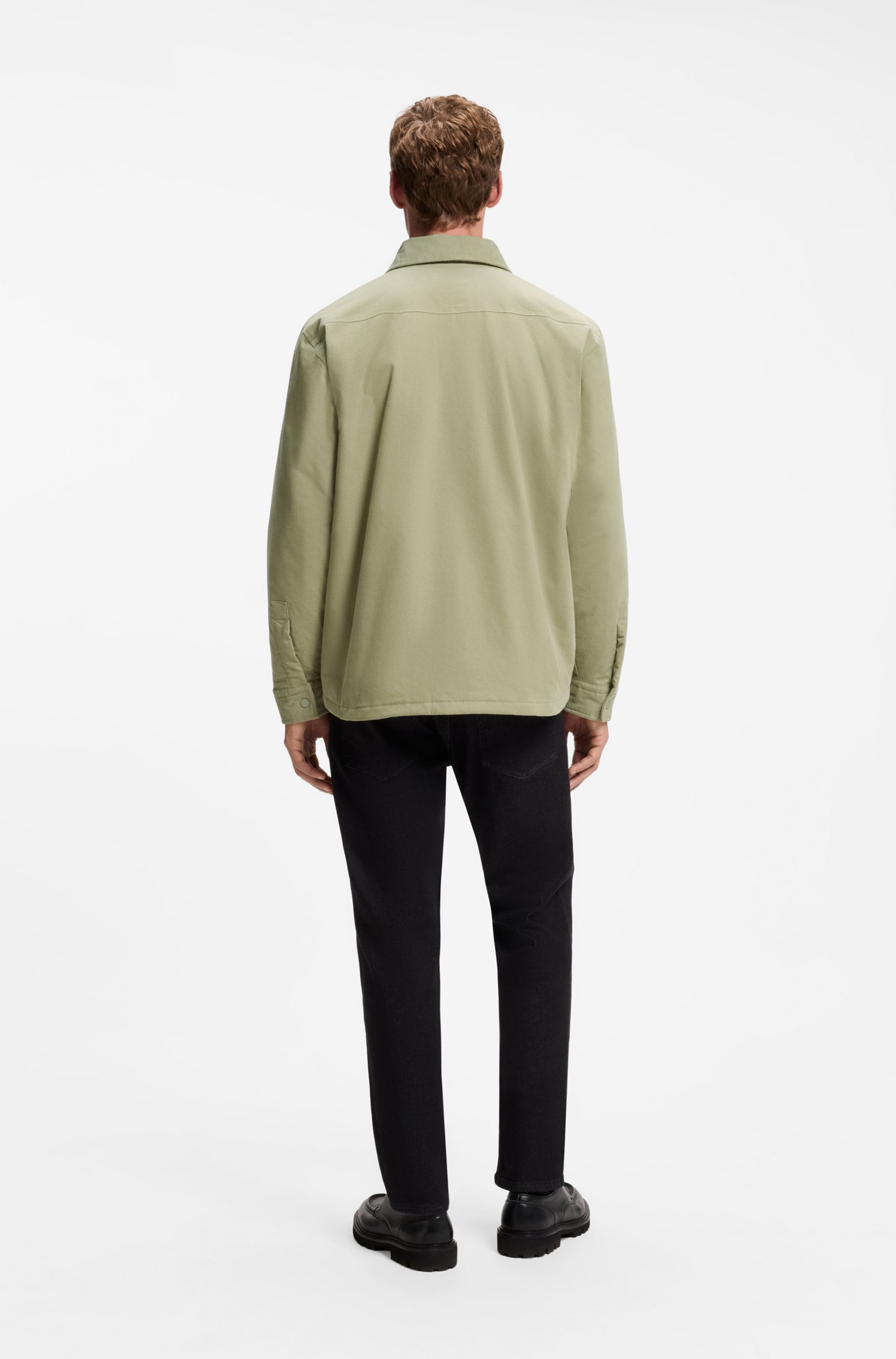 BOSS ORANGE Hemdjacke »Locky« leicht gepolstert, Oversize Fit