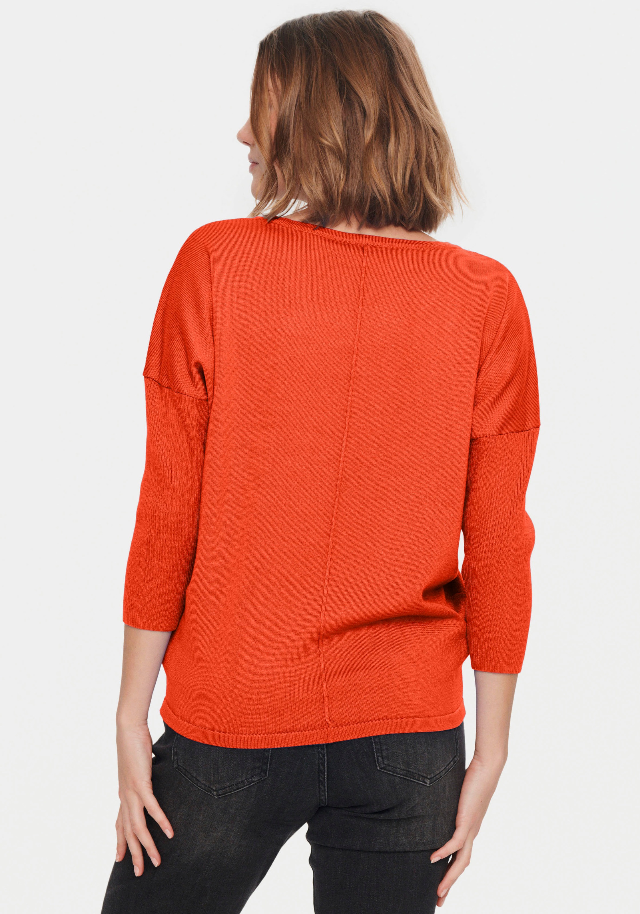 Saint Tropez Rundhalspullover »A2561, MilaSZ R-Neck«