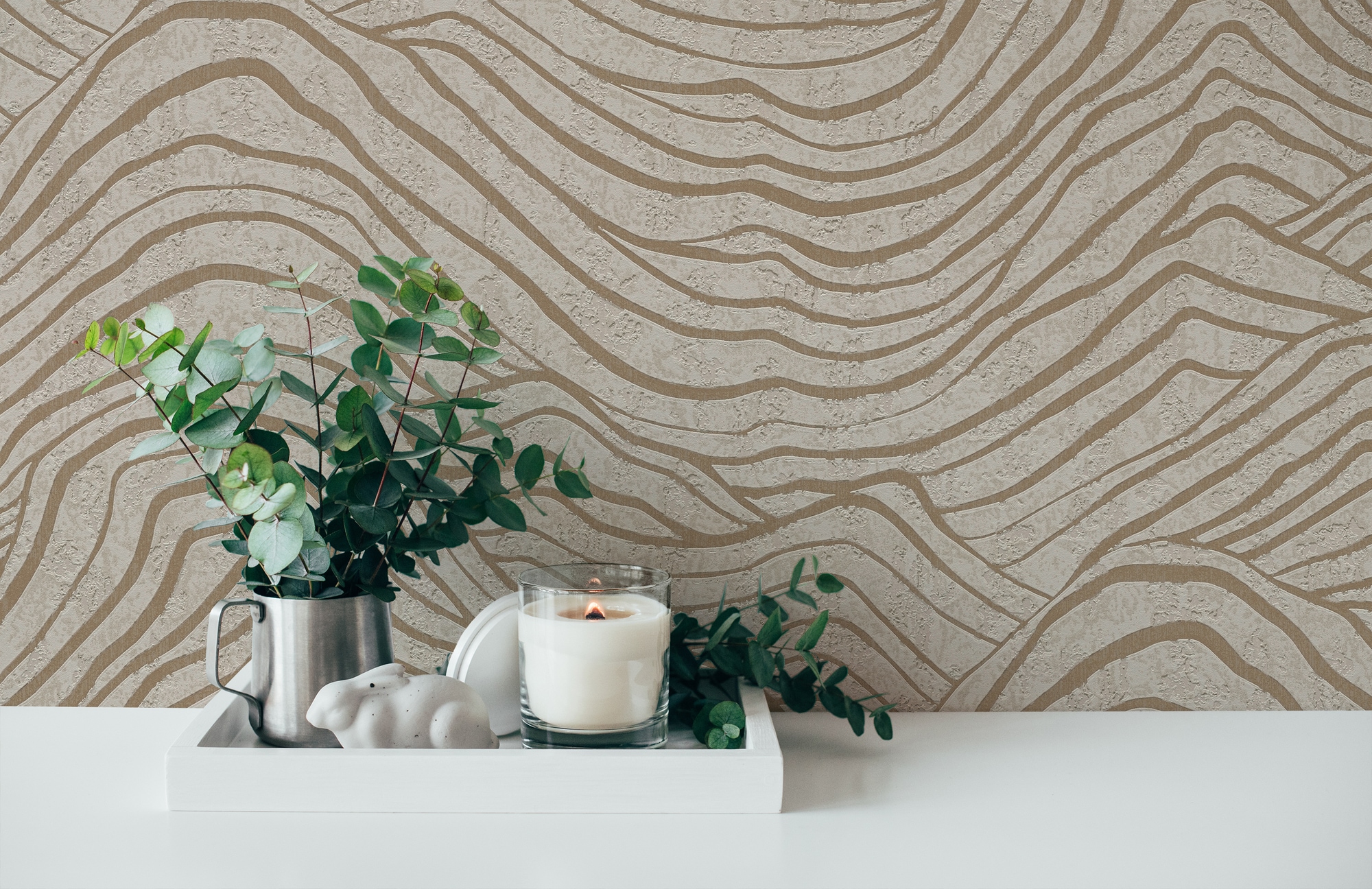 A.S. Création Vliestapete »Jade 2 3D-Tapete Mustertapete Metallic-Effekt 3D« leicht glänzend strukturiert Vliestapete Grafik für Schlafzimmer Küche Wohnzimmer 3D Design modern