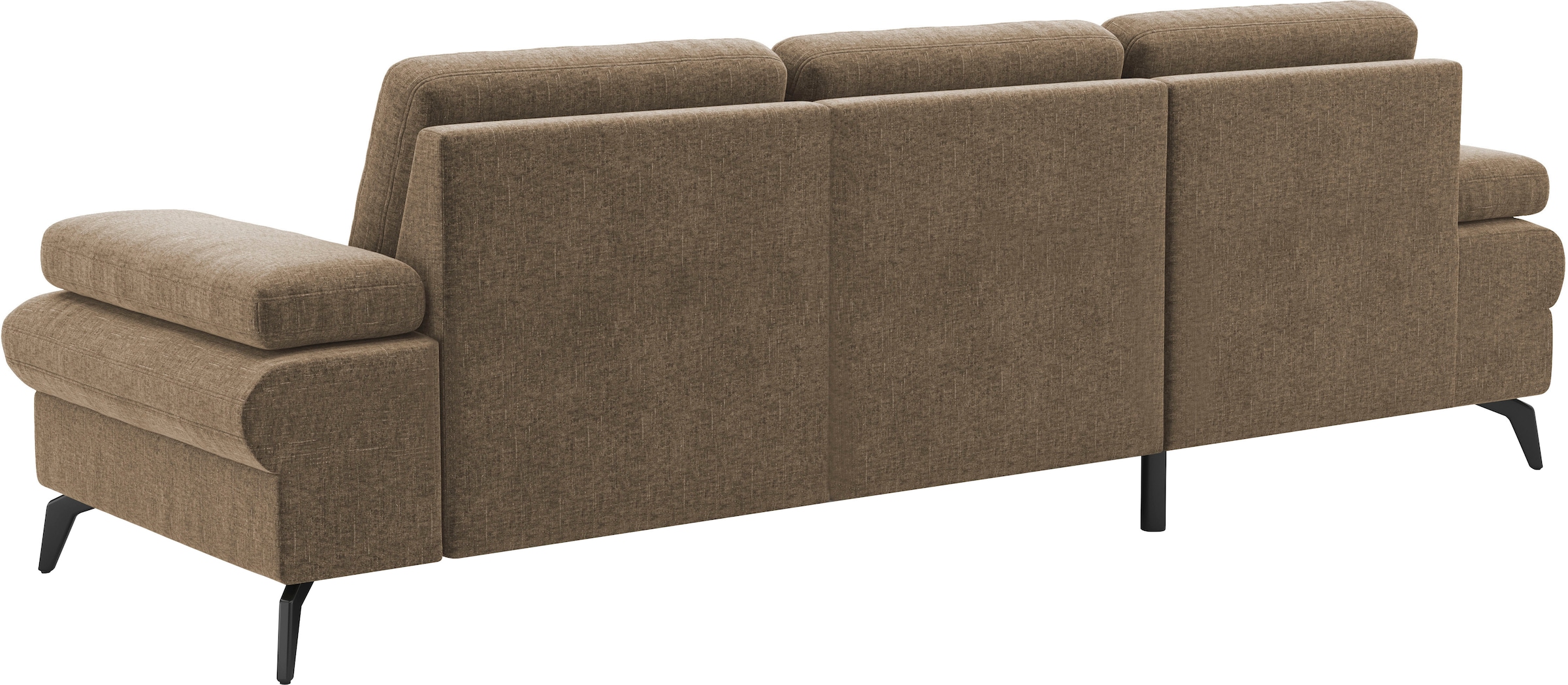 sit&more Ecksofa »Morris Jubi L-Form«, inkl. Armteilfunktion und 1 Zierkissen, wahlweise mit Bettfunktion