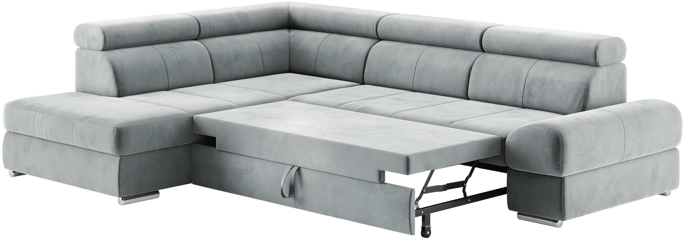 sit&more Ecksofa »Broadway L-Form«, mit verstellbaren Kopfteilen, wahlweise mit Bettfunktion