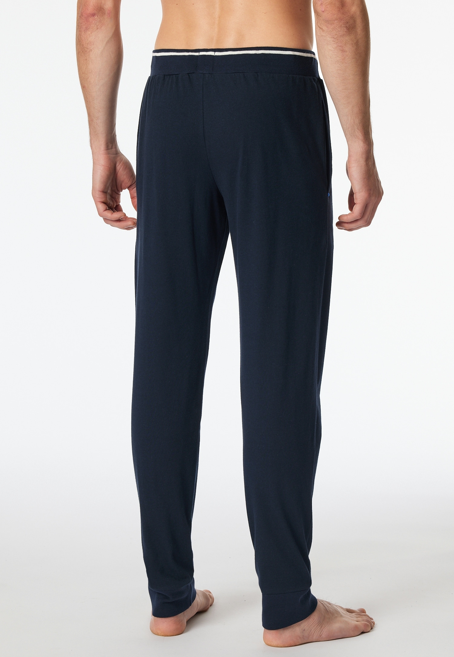 Schiesser Pyjamahose »Mix+Relax«  Reine Baumwolle, seitliche Taschen, Bindeband