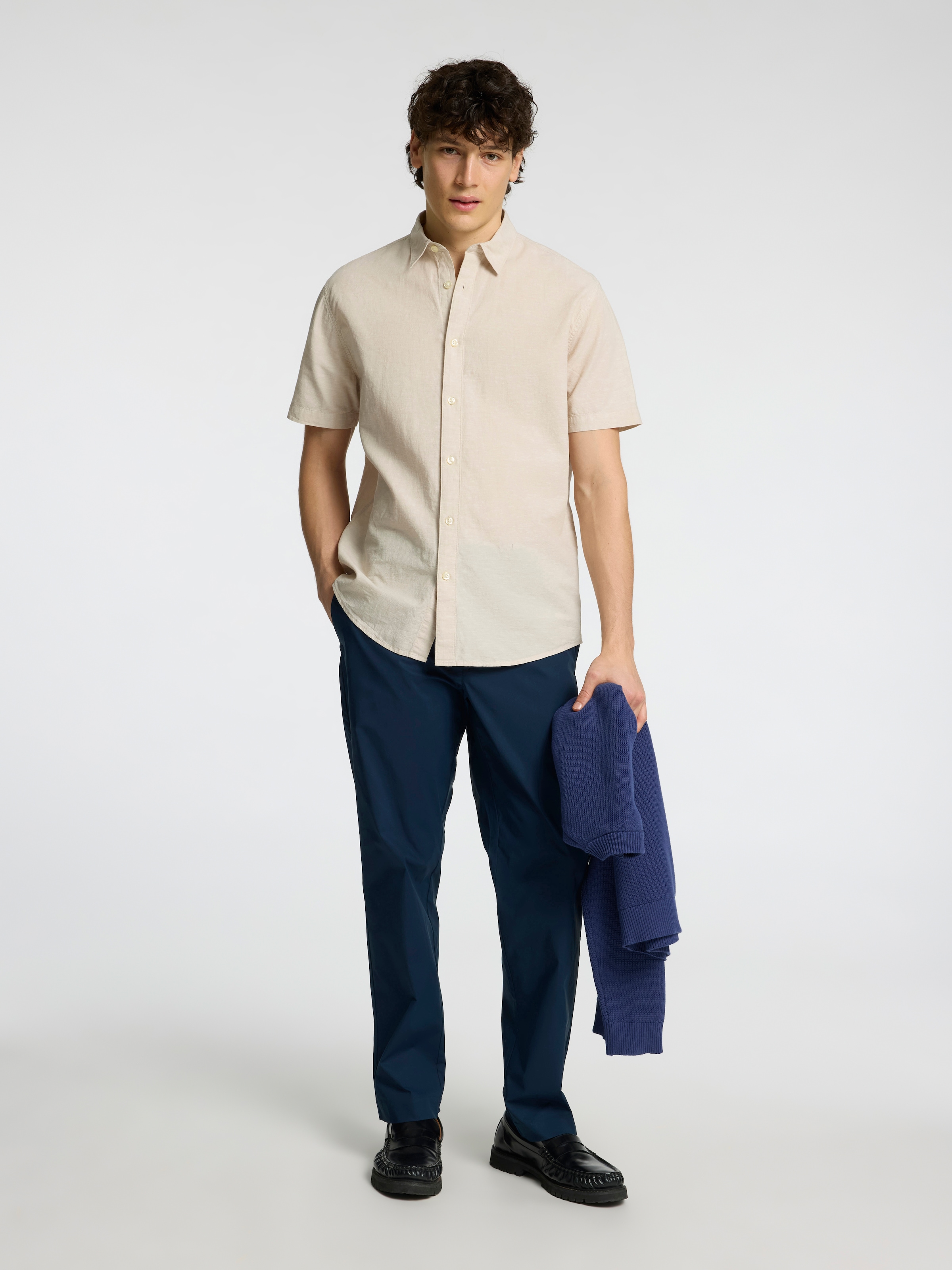 SELECTED HOMME Kurzarmhemd »SLHREG-SUN SHIRT SS NOOS«