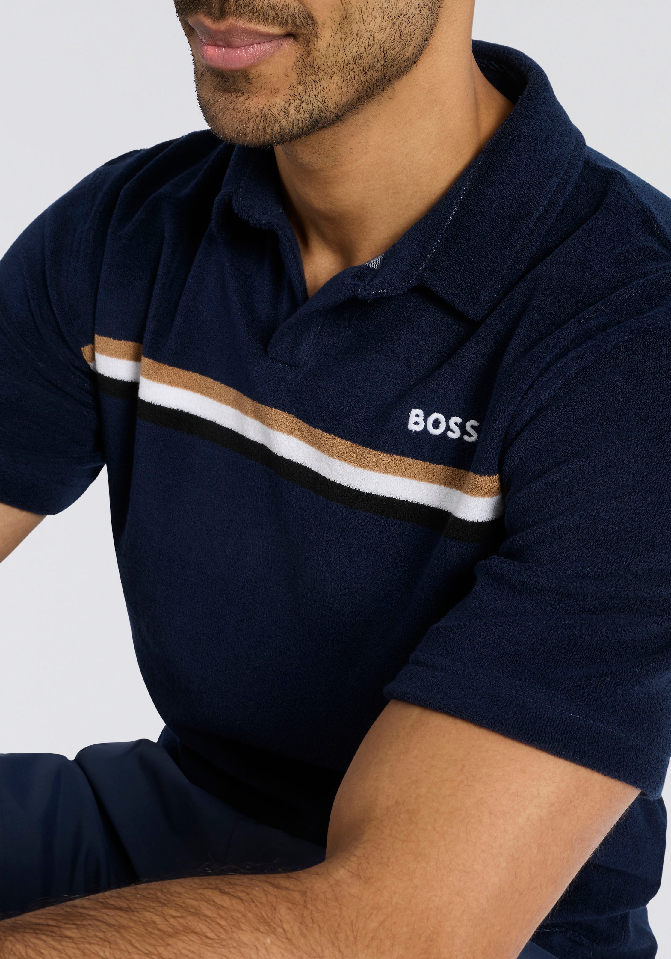 BOSS Poloshirt »Iconic« aus Frottee