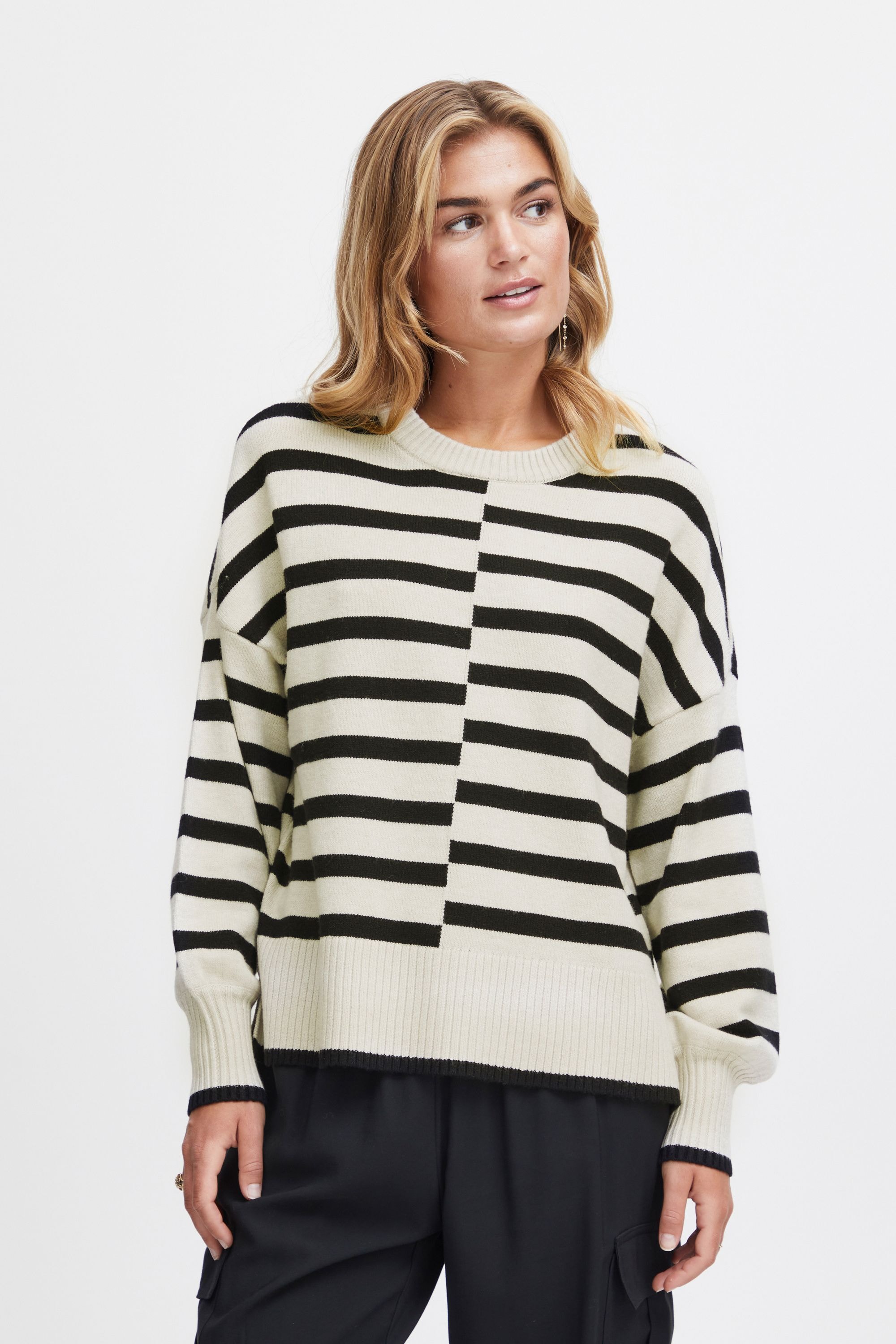 fransa Strickfleece-Pullover »Strickpullover FRBitte«
