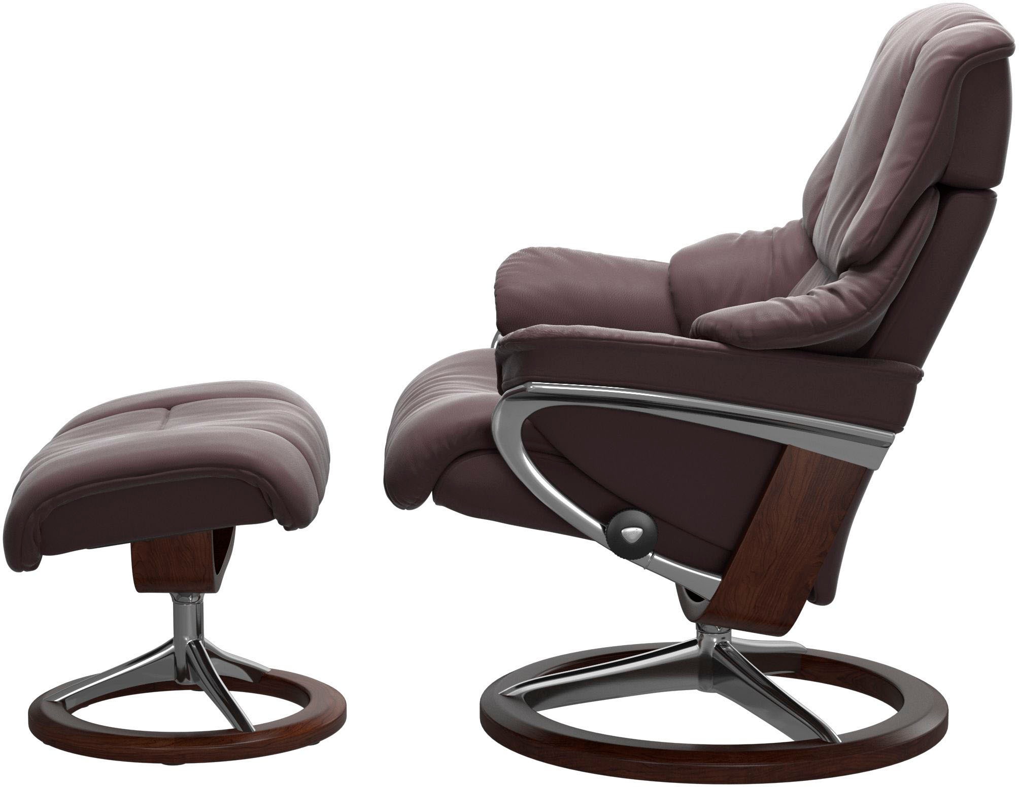 Stressless® Relaxsessel »Reno«, mit Signature Base, Größe S, M & L, Gestell Braun