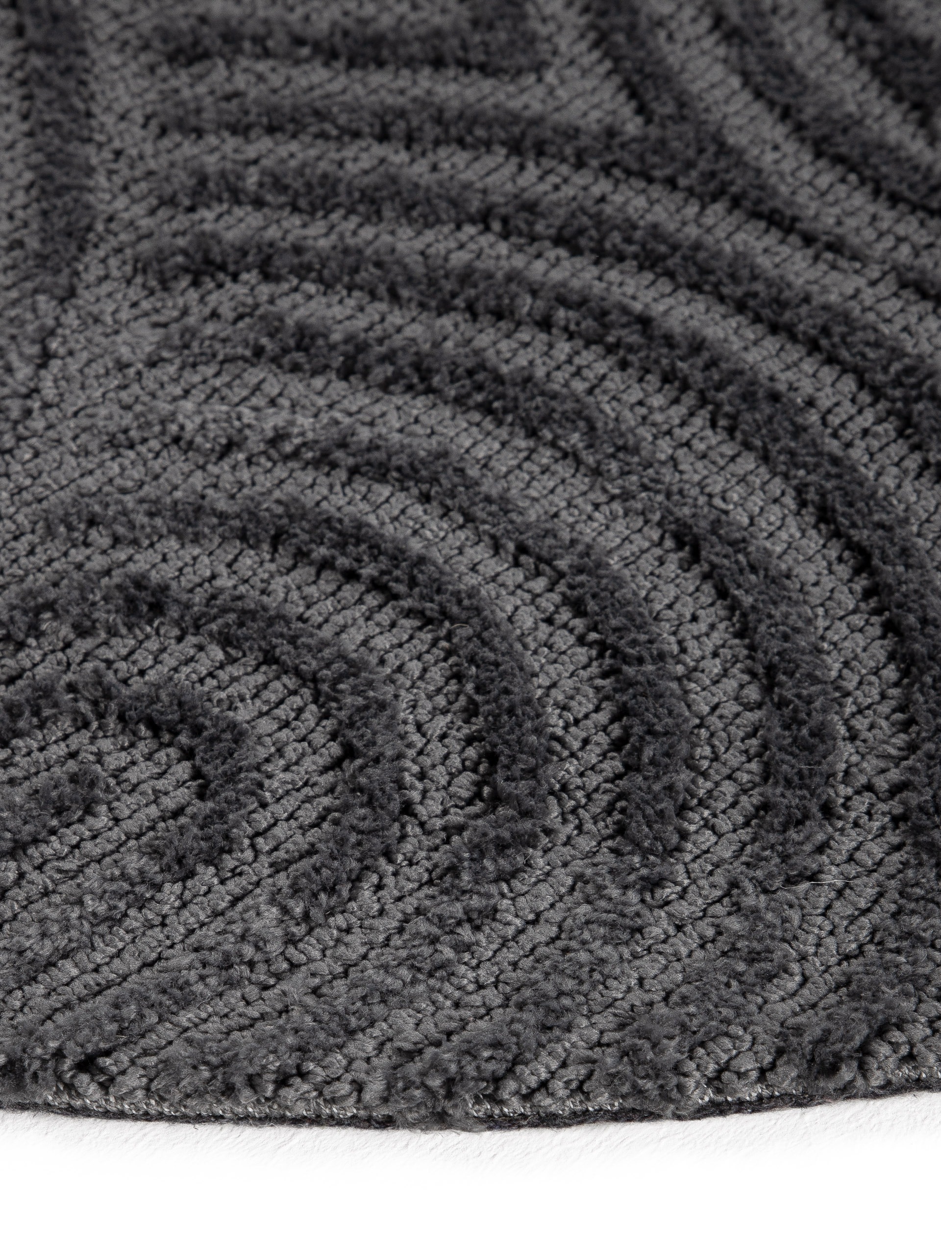carpetfine Teppich »Holly Zen 1«, rund, 12 mm Höhe, Hoch-Tief-Effekt, geometrisch, Zeitloses Design, dekoratives Highlight