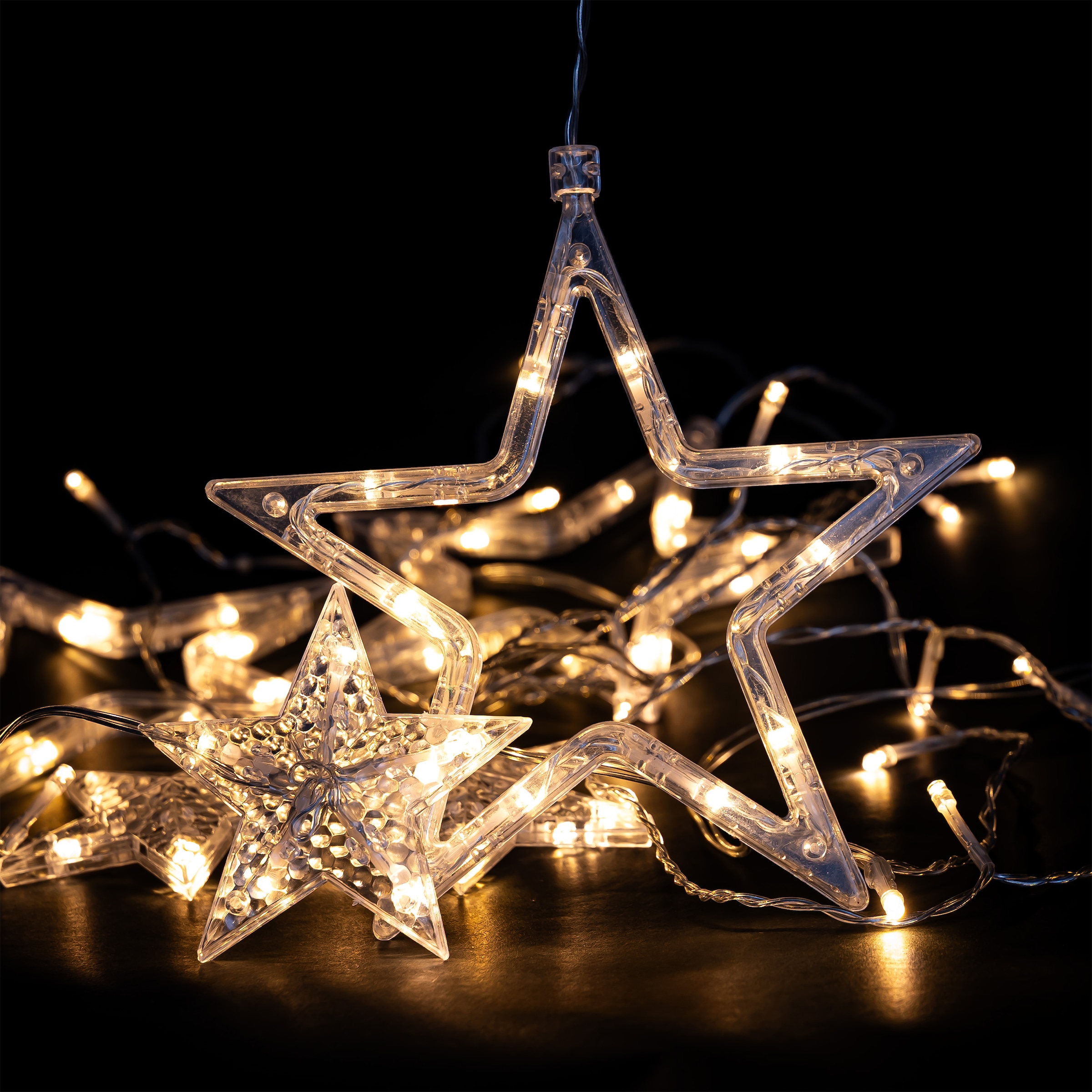 my home LED-Lichtervorhang »Evara« 69 Stk.-flammig LED-Lichtervorhang 69 LEDs, 8 verschiedene Modi