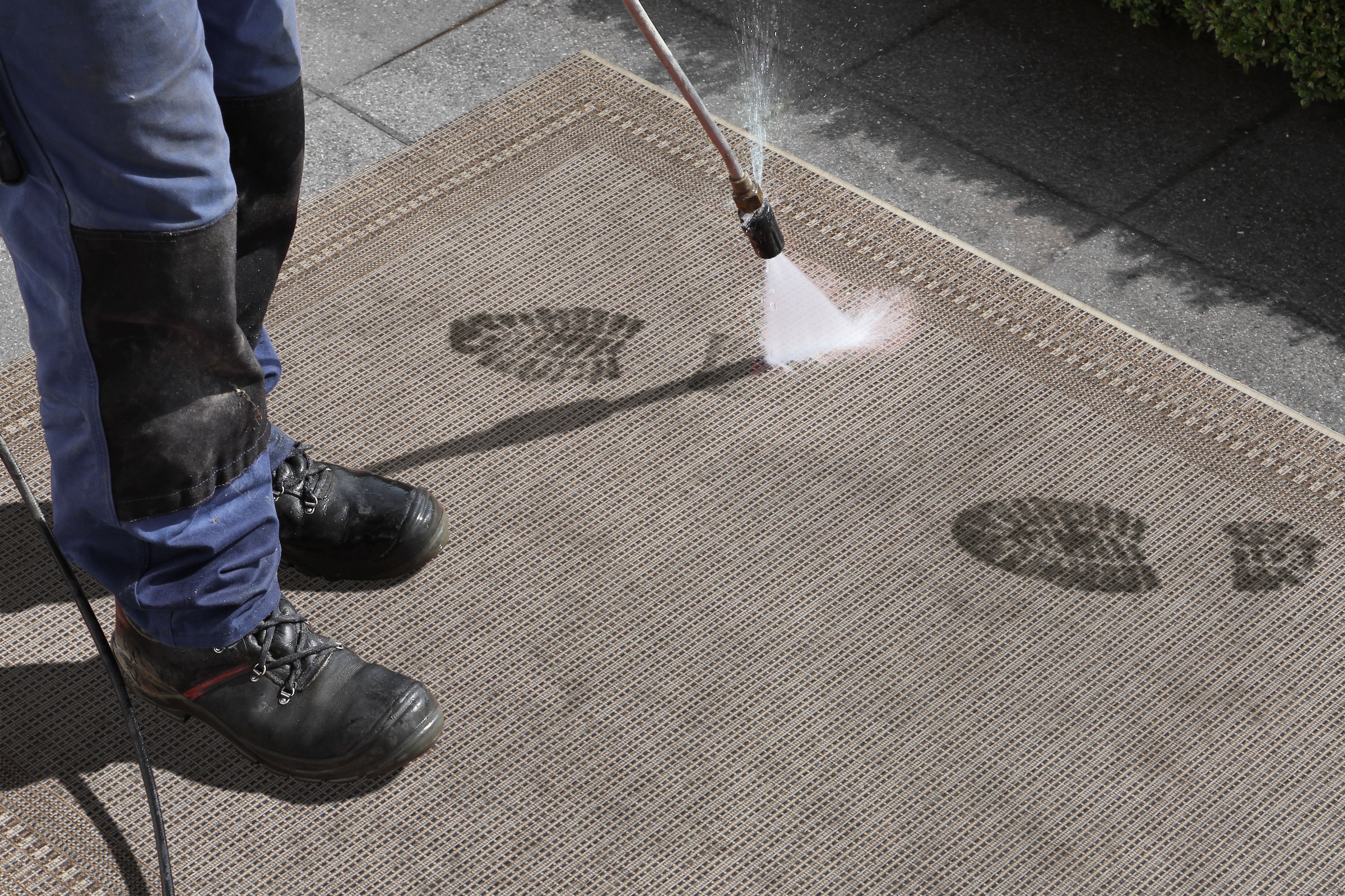 freundin Home Collection Teppich »Ocean«, rechteckig, 4 mm Höhe, In-und Outdoor geeignet, Strapazierfähig und pflegeleicht, Flachgewebe