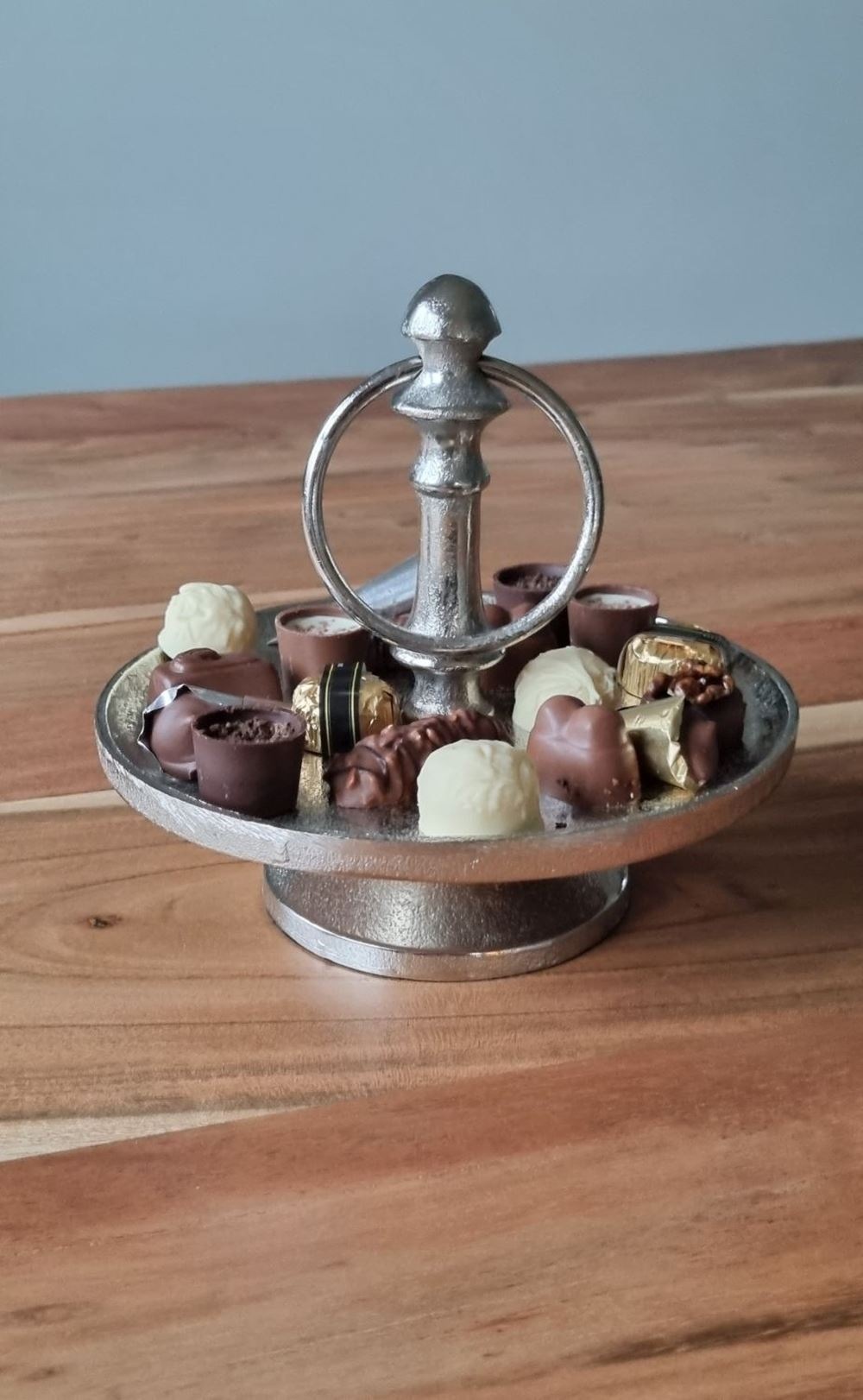 Ambiente Haus Servierplatte »Etagere 1 Stufe in Silberfarben«
