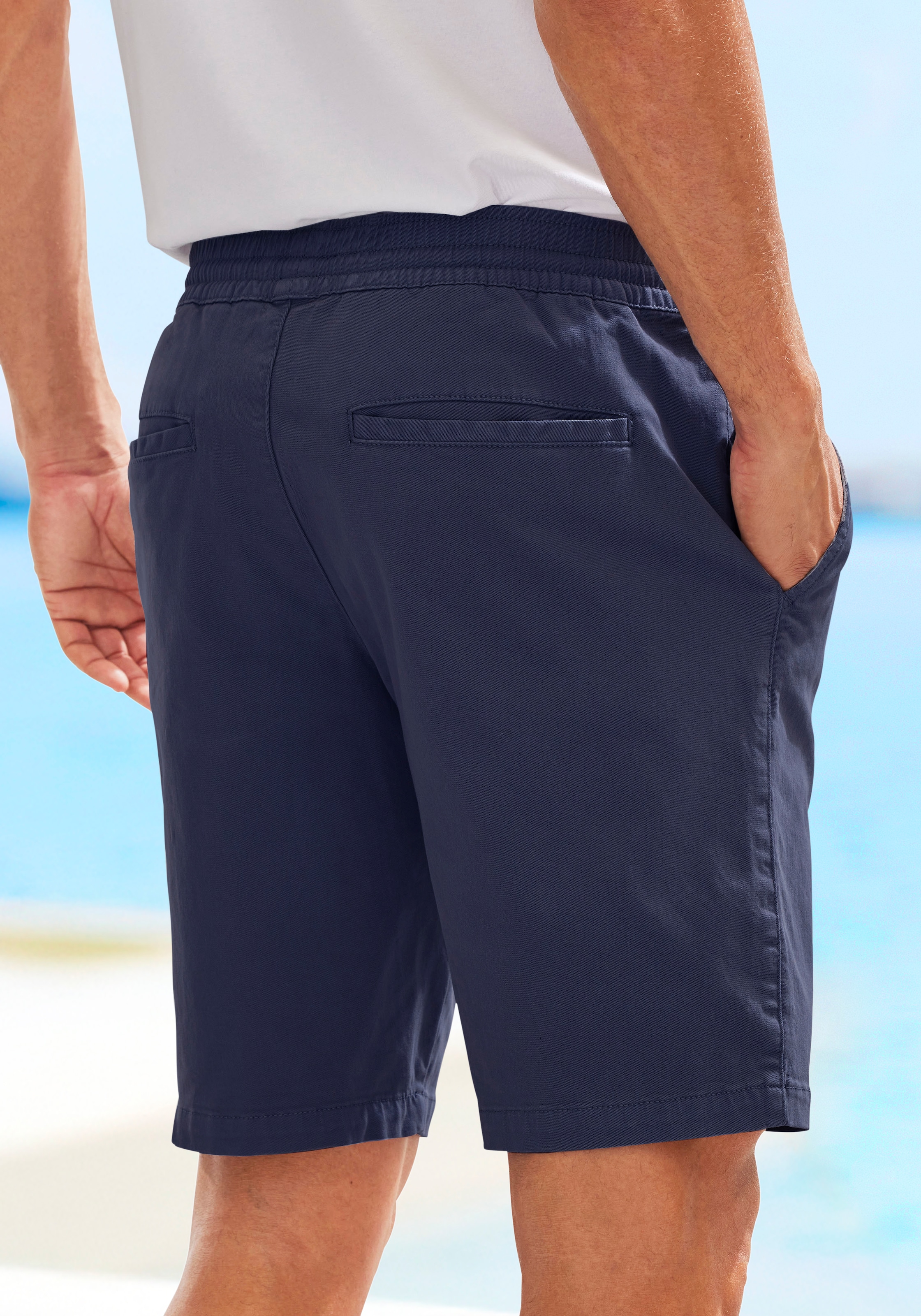 John Devin Shorts »Bermuda«  kurze Hose aus elastischer Baumwoll-Qualität