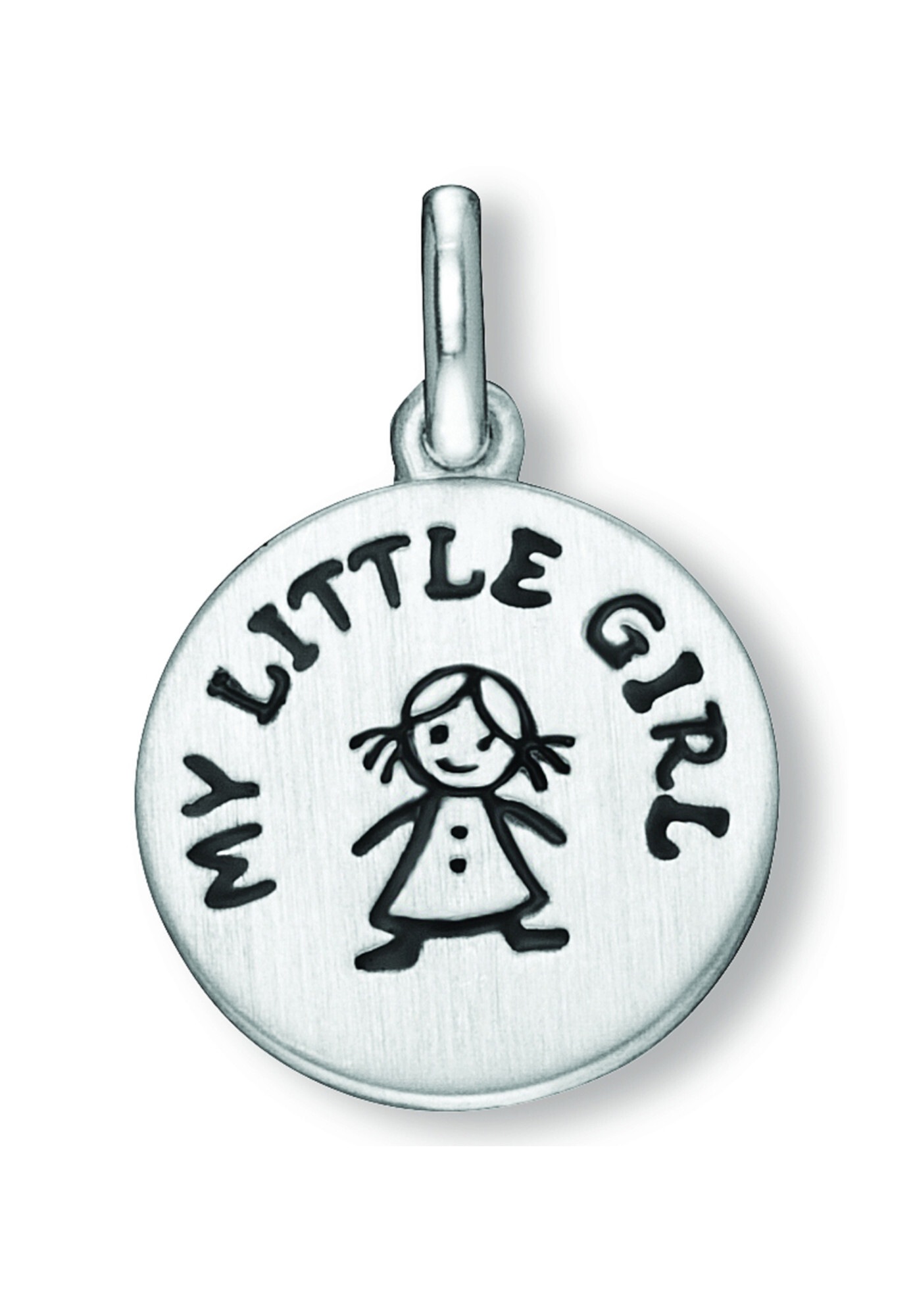 ONE ELEMENT Kette und Anhänger Set »Schmuckset - Set mit Halskette My Little Girl Anhänger aus 925 Silber Ø 12,5 mm«