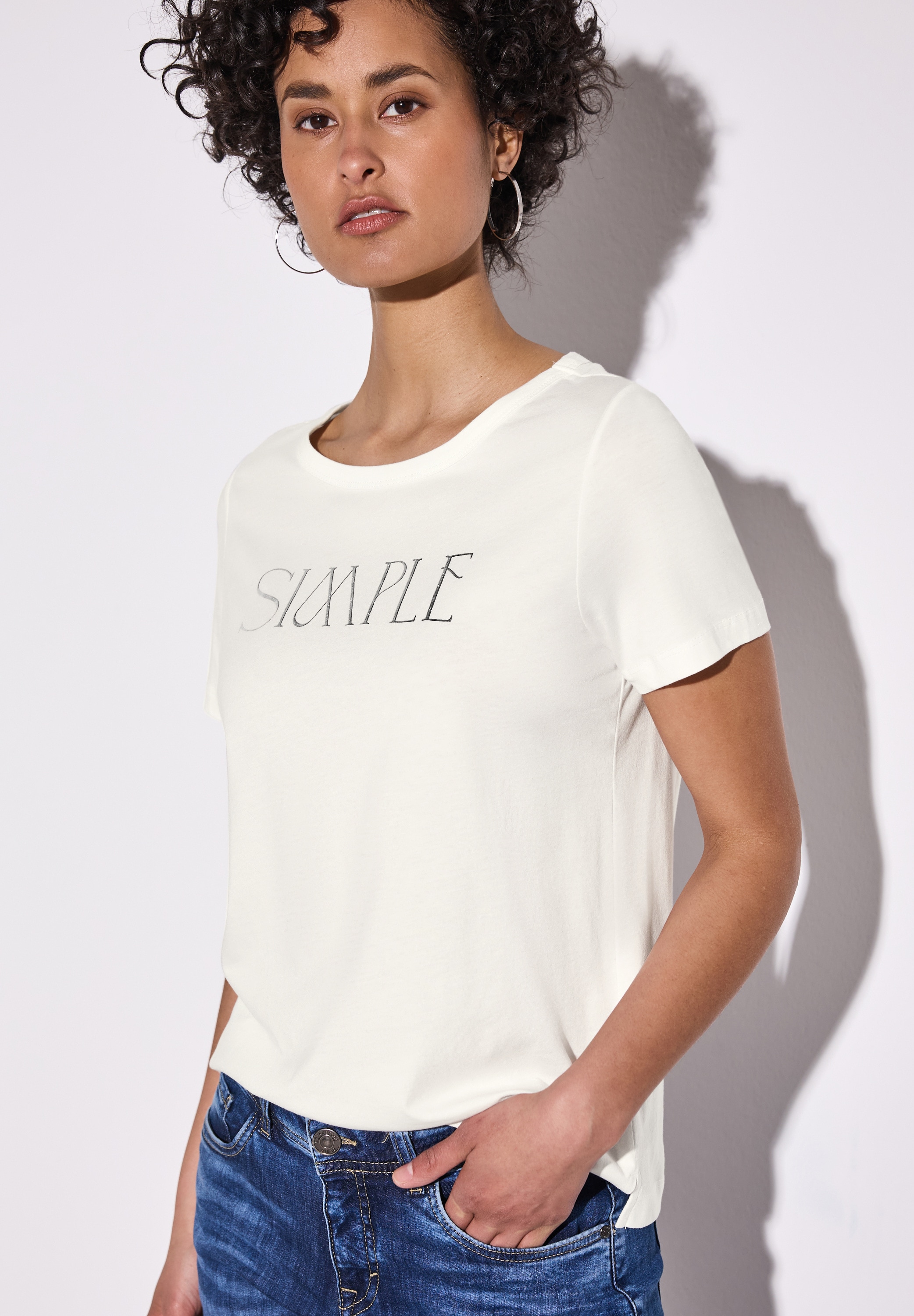 STREET ONE T-Shirt, mit Wording-Print