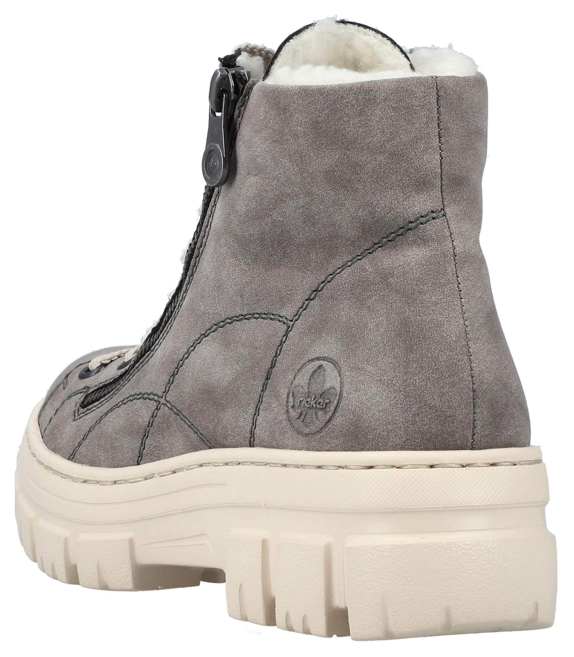 Rieker Winterboots  Plateauboots, Schnürboots mit Reißverschluss an der Außenseite