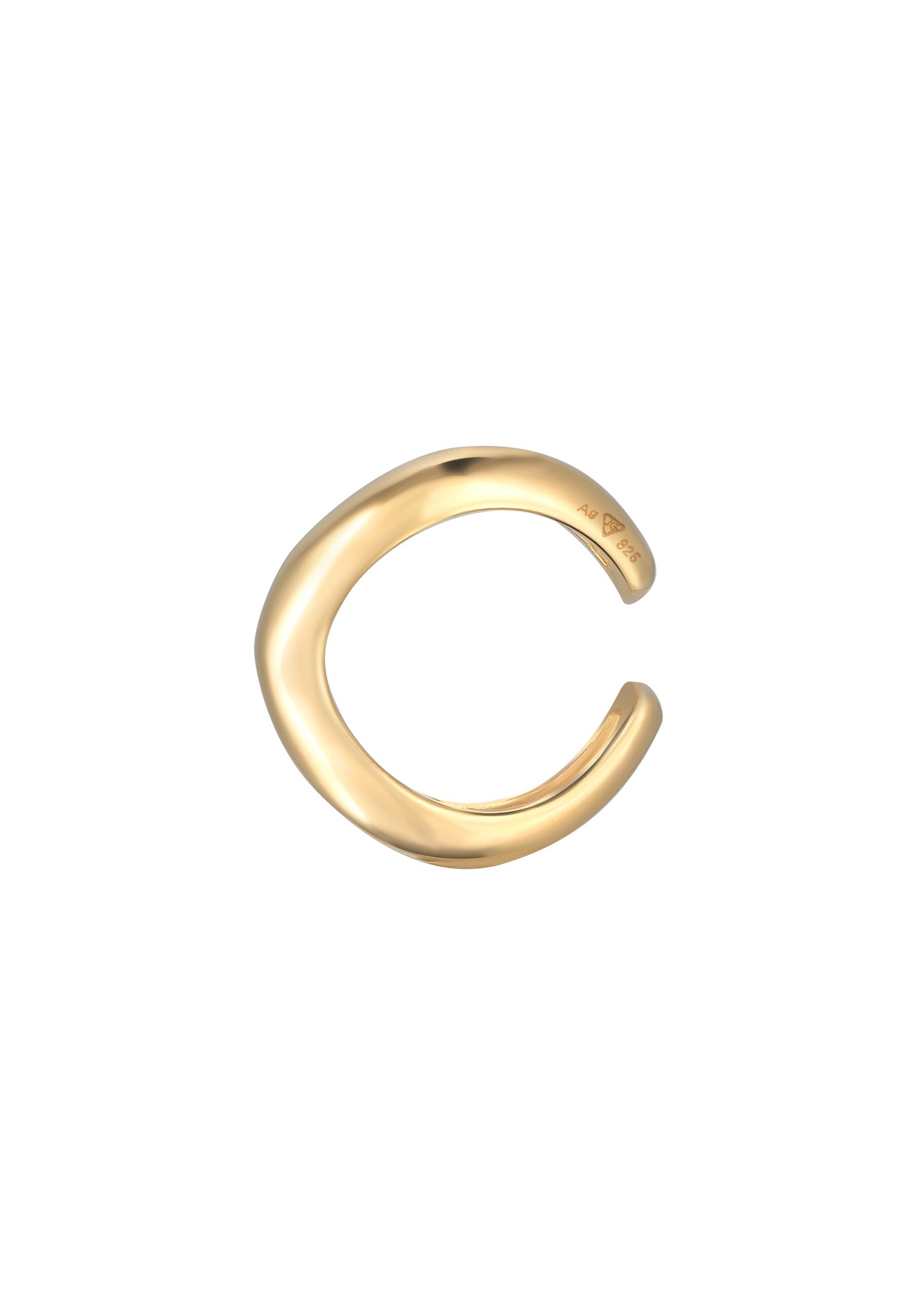 Elli Ohrklemme »Ohrringe Earcuff Single Ohrklemme Wellen Design 925 Silber«
