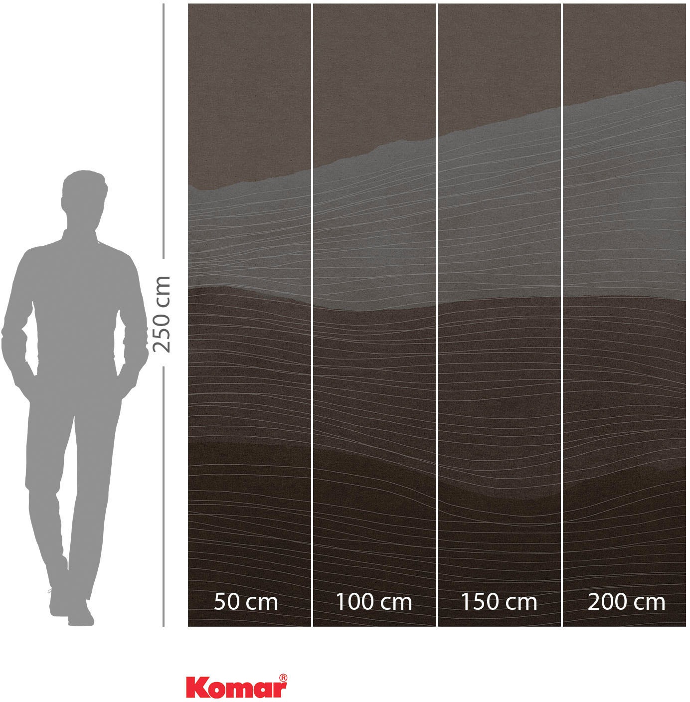 Komar Vliestapete »Digitaldruck Vlies - Artful Arabica - Größe 200 x 250 cm«, bedruckt, Wohnzimmer, Schlafzimmer