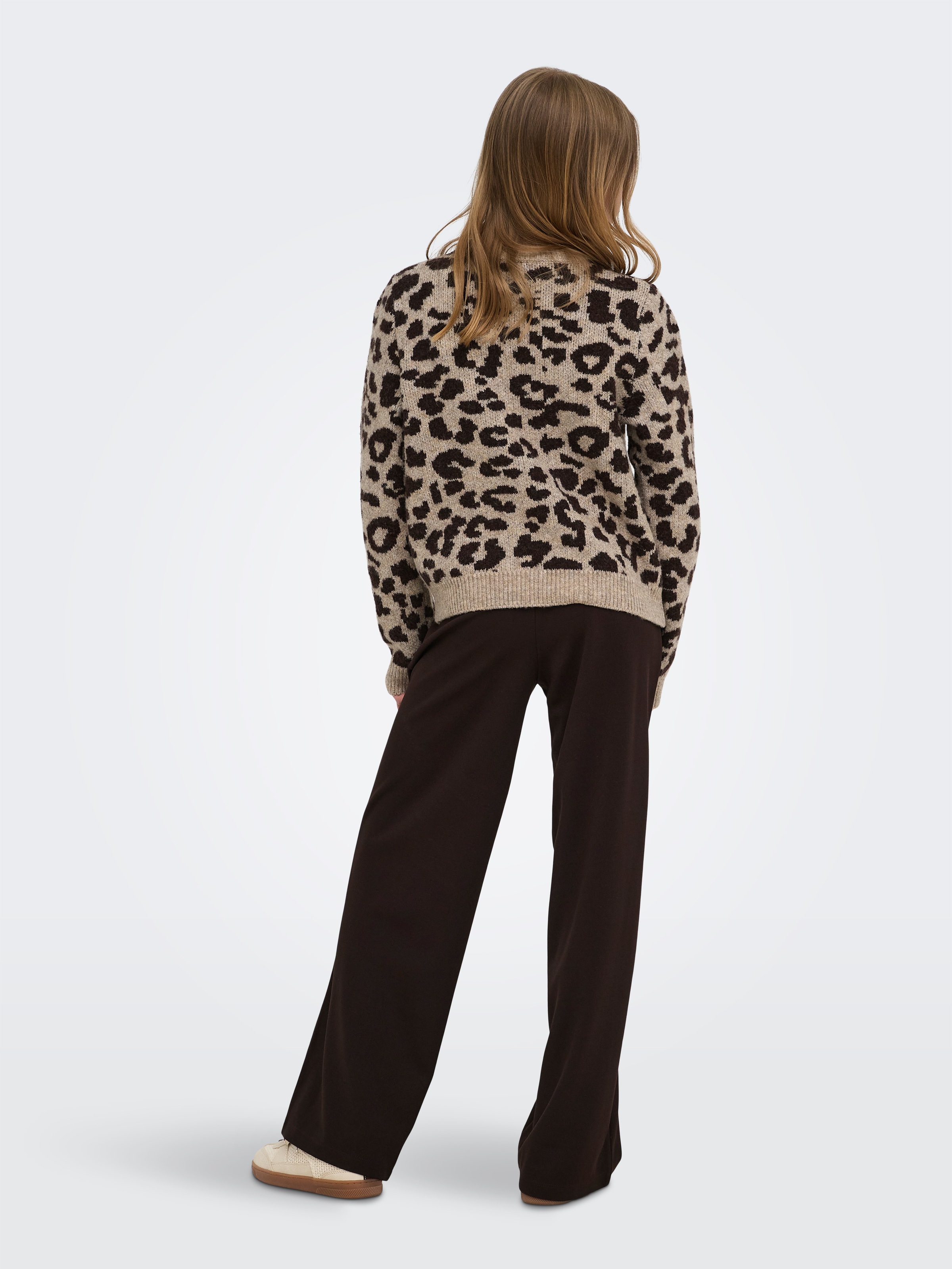 KIDS ONLY Strickpullover »KOGDORA LIFE LEO L/S O-NECK KNT«