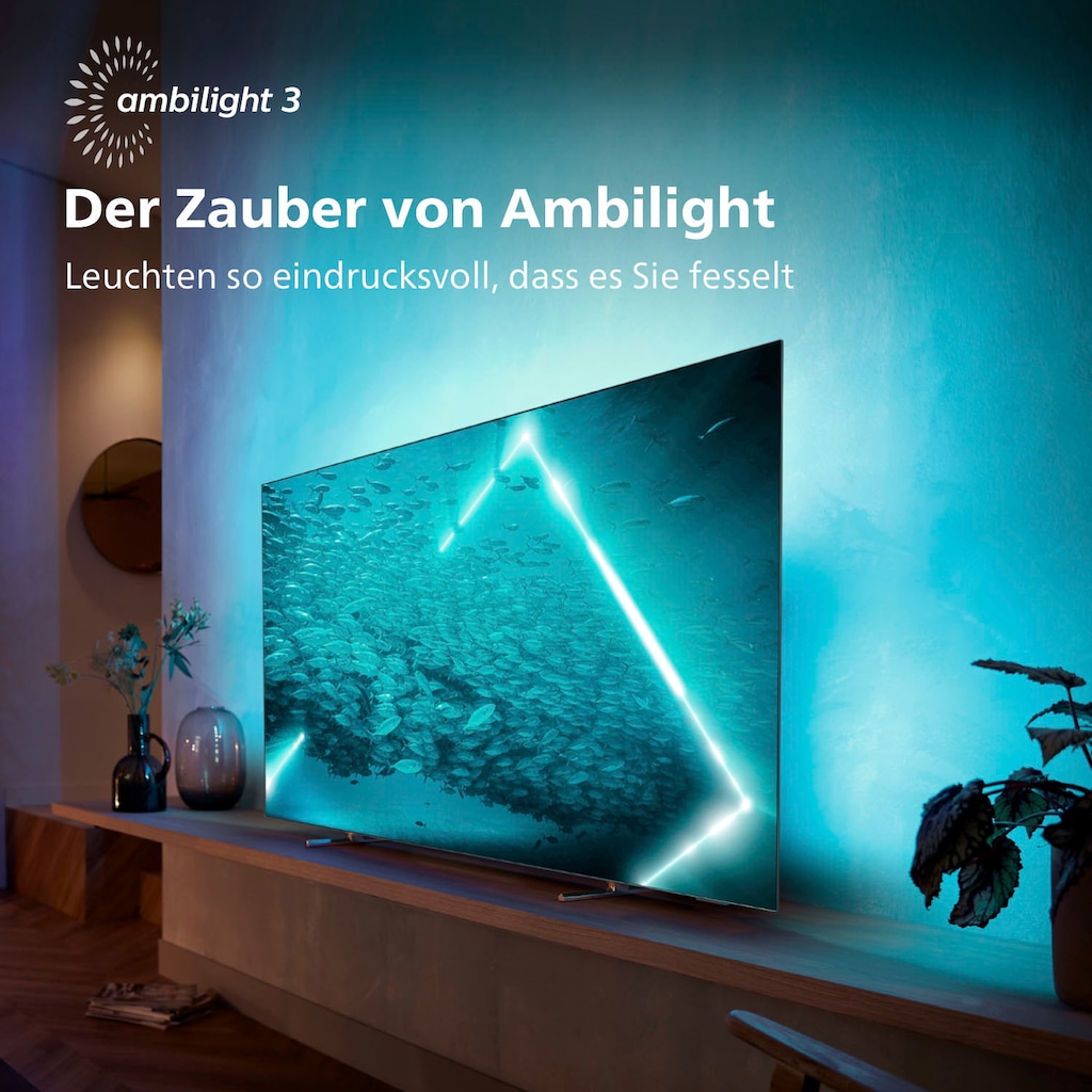 Philips OLED-Fernseher »55OLED707/12«, 139 cm/55 Zoll, 4K Ultra HD, Smart-TV-Android TV