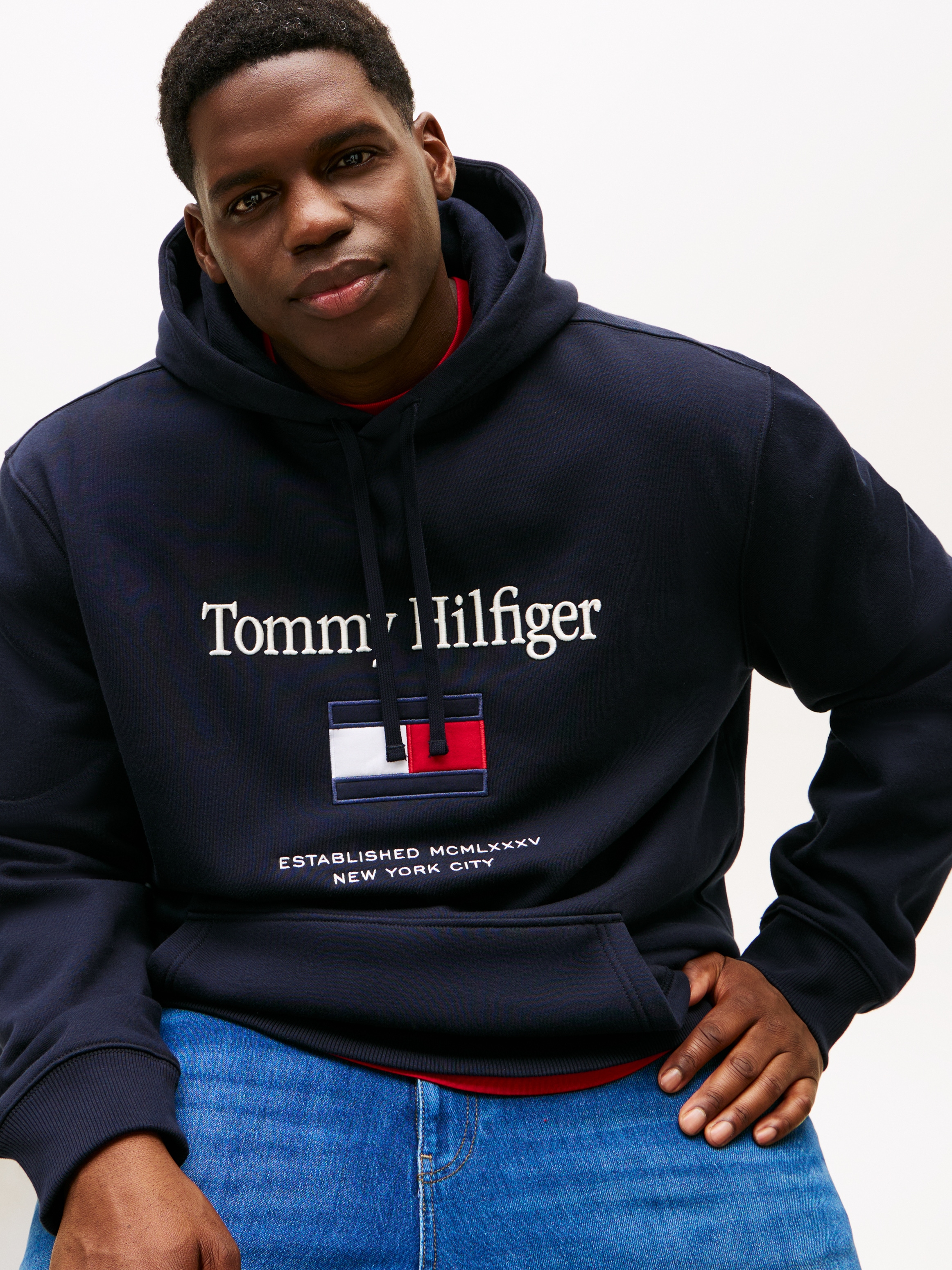 Tommy Hilfiger Big & Tall Hoodie »BT-TOMMY EMBRO FLAG«

