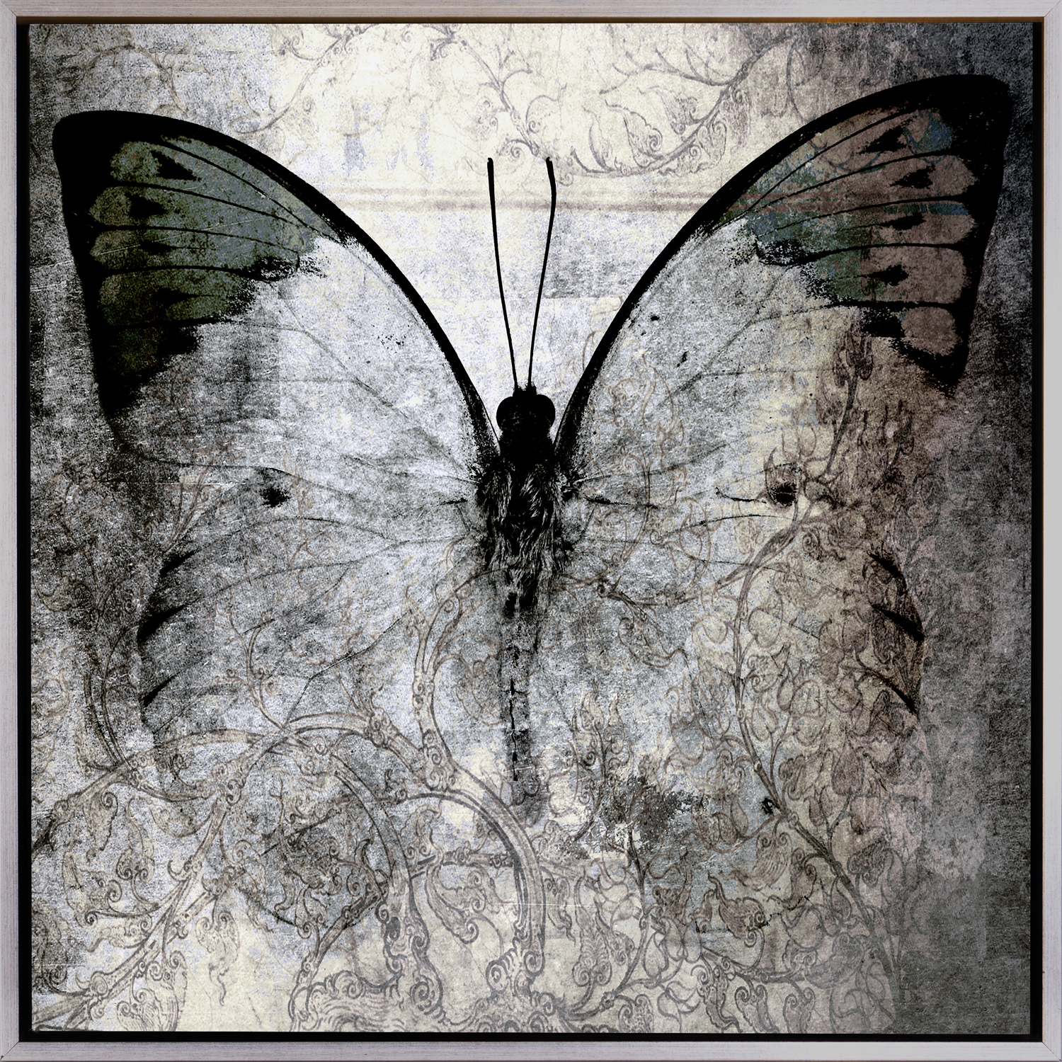 Leinwandbild »Butterfly«, Abstrakt-Schmetterlinge, mit einem Schattenfugenrahmen veredelt