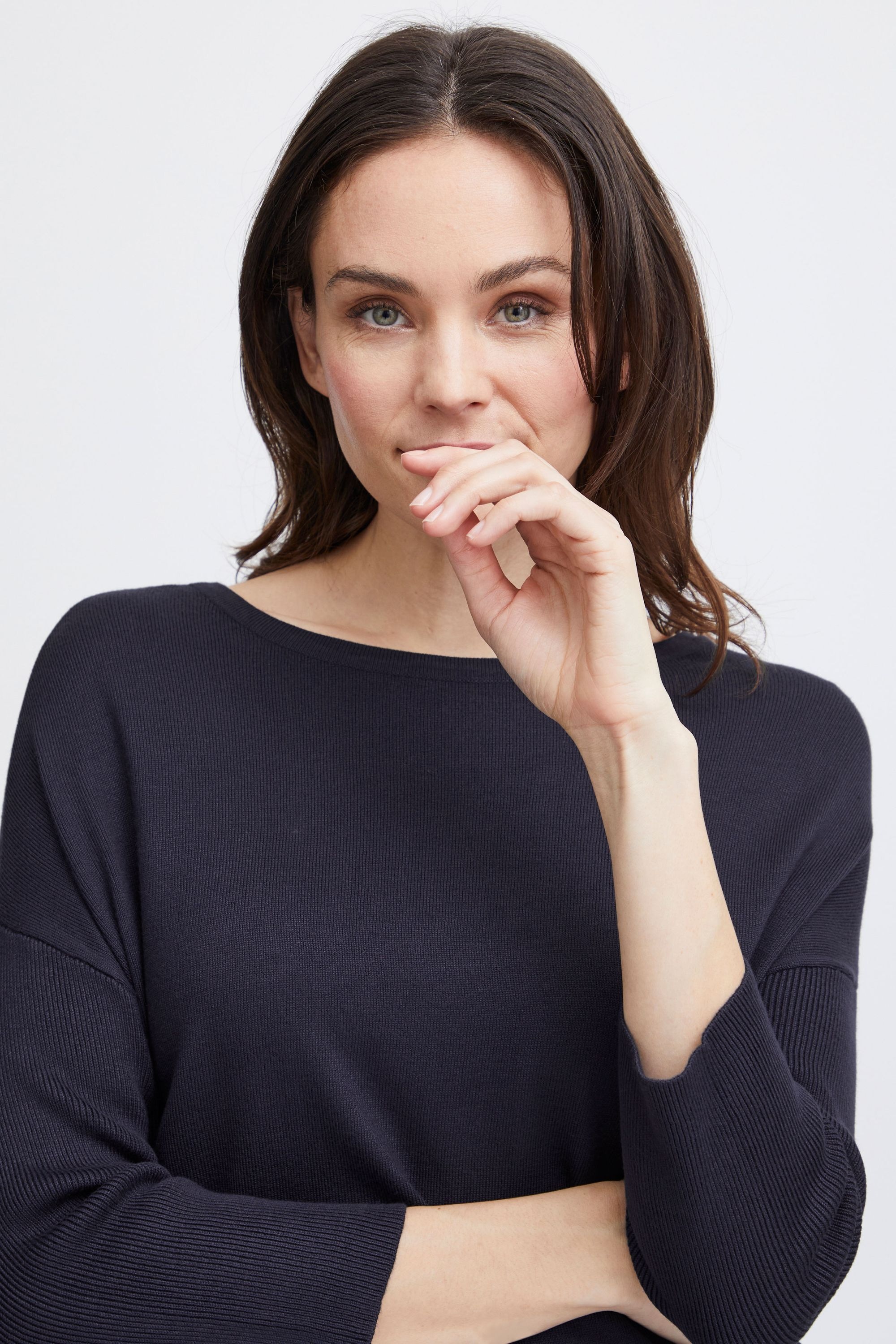 fransa Strickfleece-Pullover »Strickpullover FRBlume«