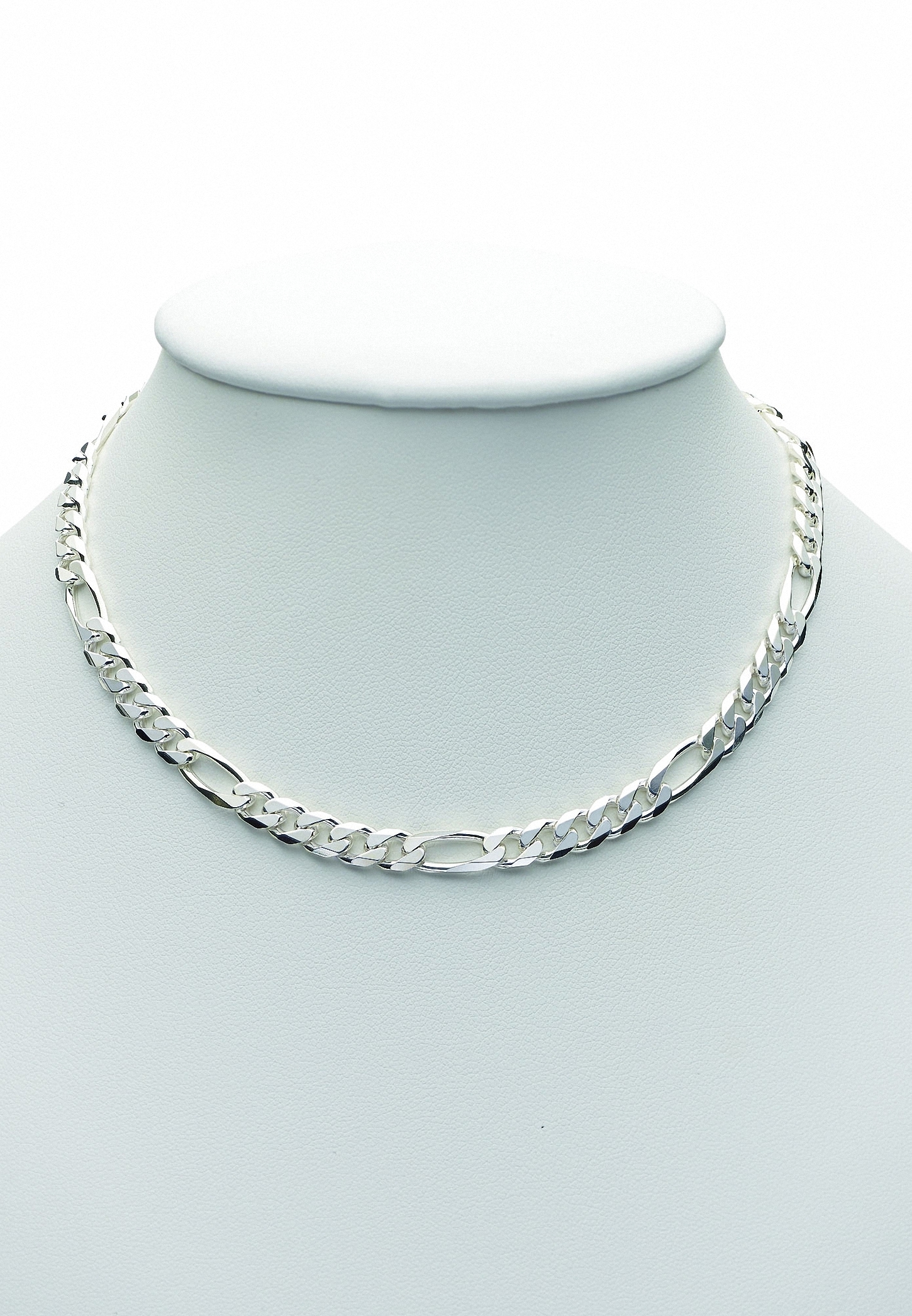 Adelia´s Silberkette »925 Silber Figaro Halskette 50 cm Ø 5,1 mm«