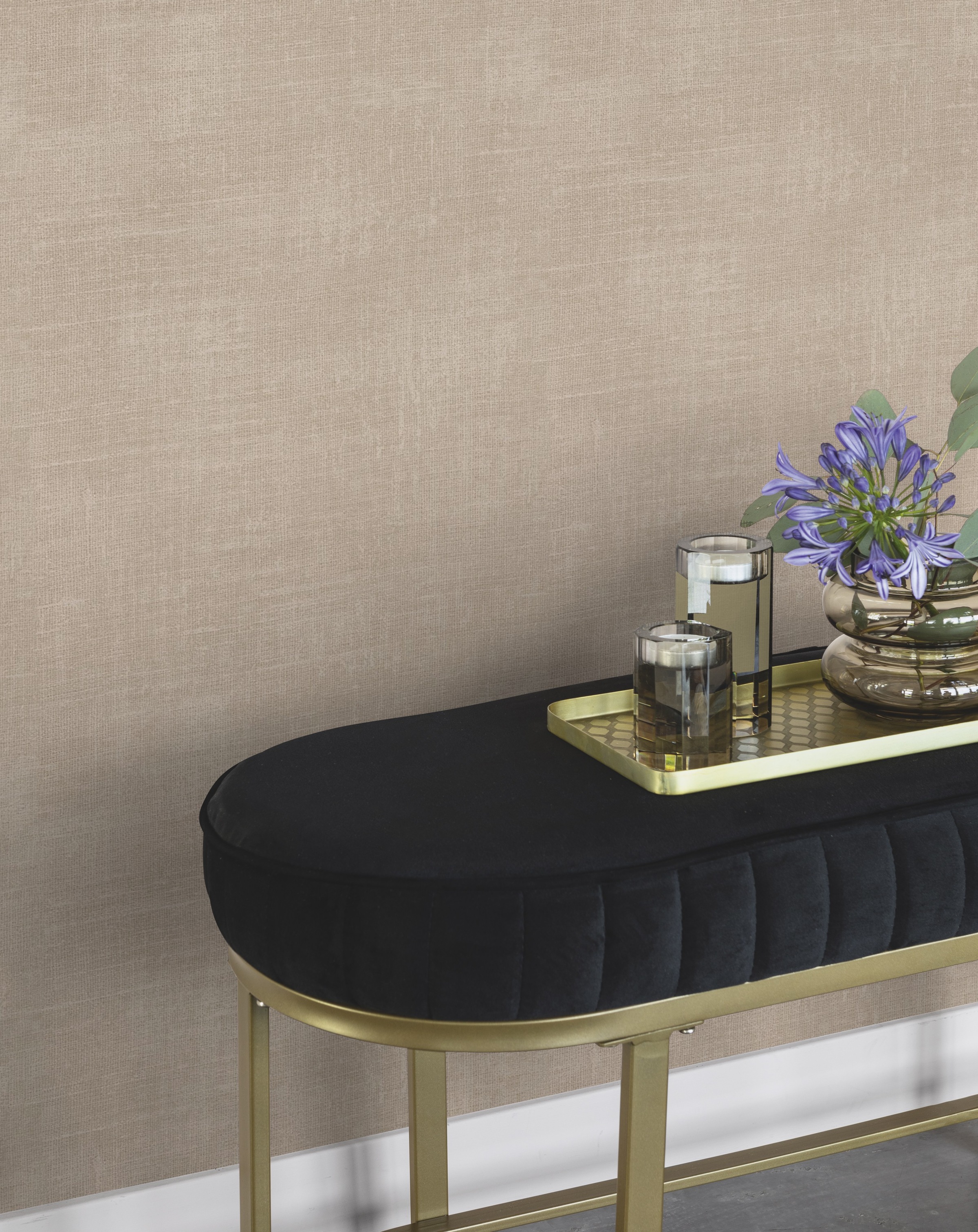 Rasch Papiertapete »Uni Papiertapete einfarbig mit Leinenoptik« Leinenoptik strukturiert Leinenoptik