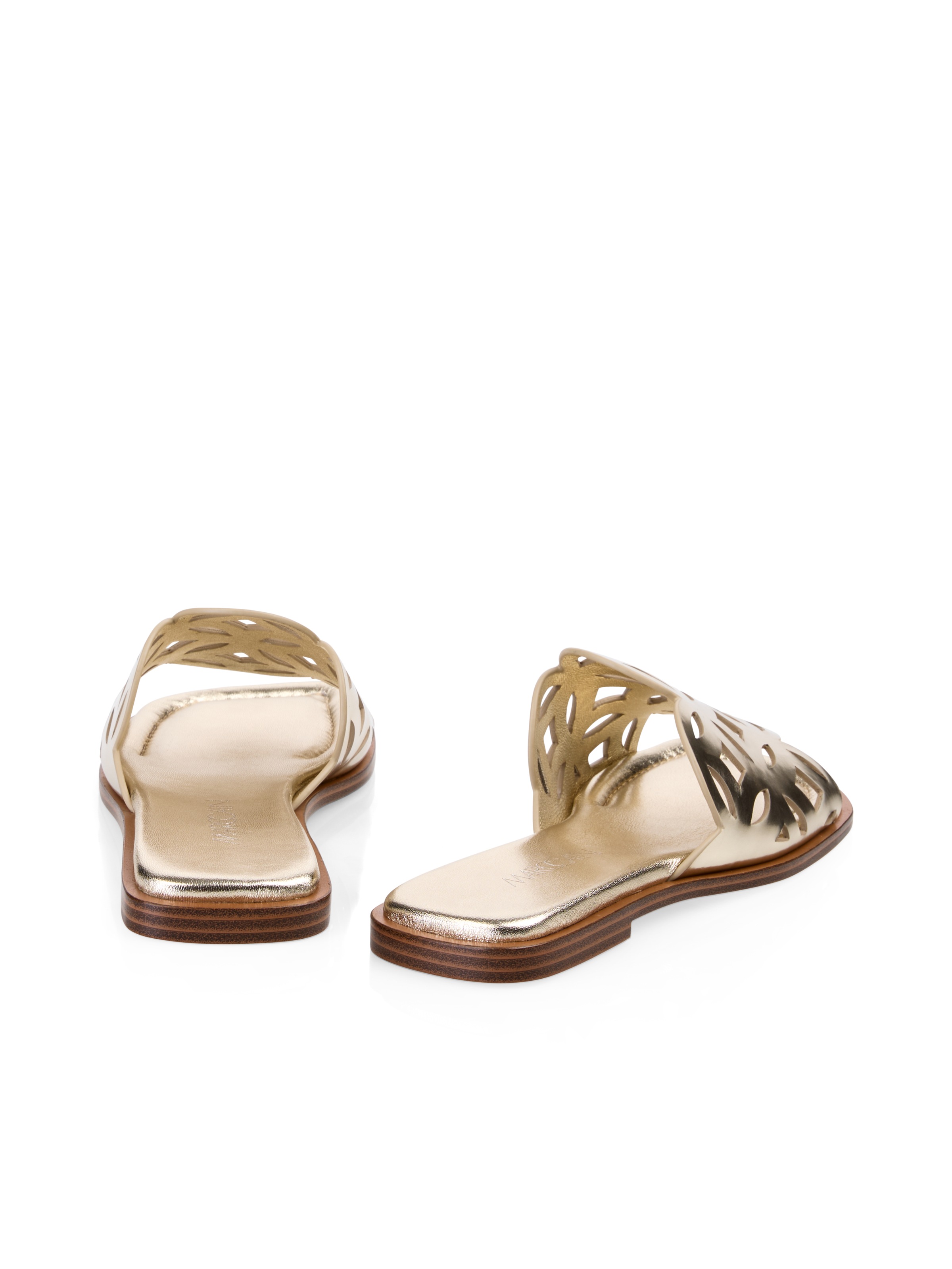 Marc Cain Pantolette »"Boho Hike"«, Slides, Sandale im Metallic Look