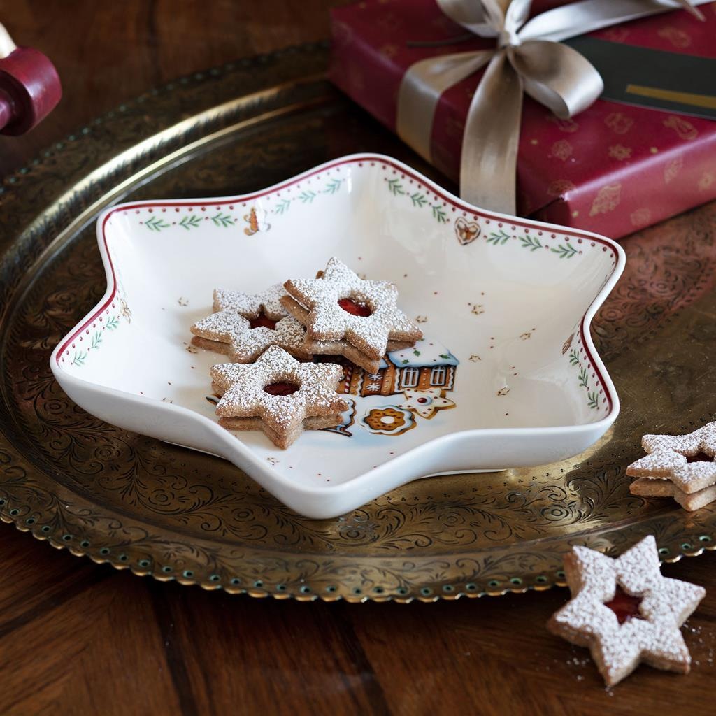 Villeroy & Boch Schale »Sternschalen-Set Winter Bakery Delight 3er Set bunt« 3 Mikrowellengeeignet
