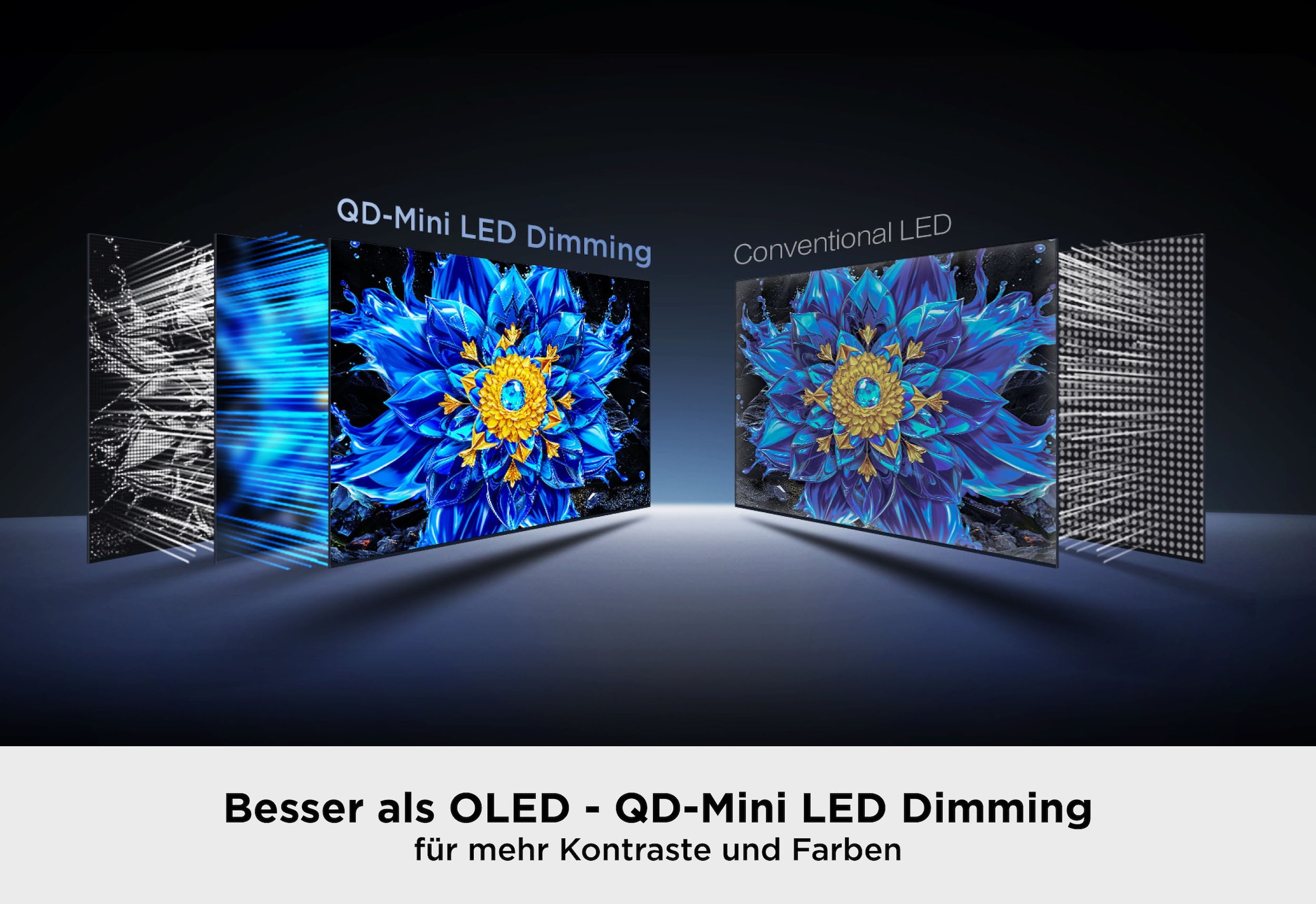 TCL Mini-LED-Fernseher »85T8D« 215 cm/85 ″ Smart-TV QD-Mini LED, AiPQ Pro Prozessor, 144Hz, ONKYO 2.1, Apple AirPlay 2