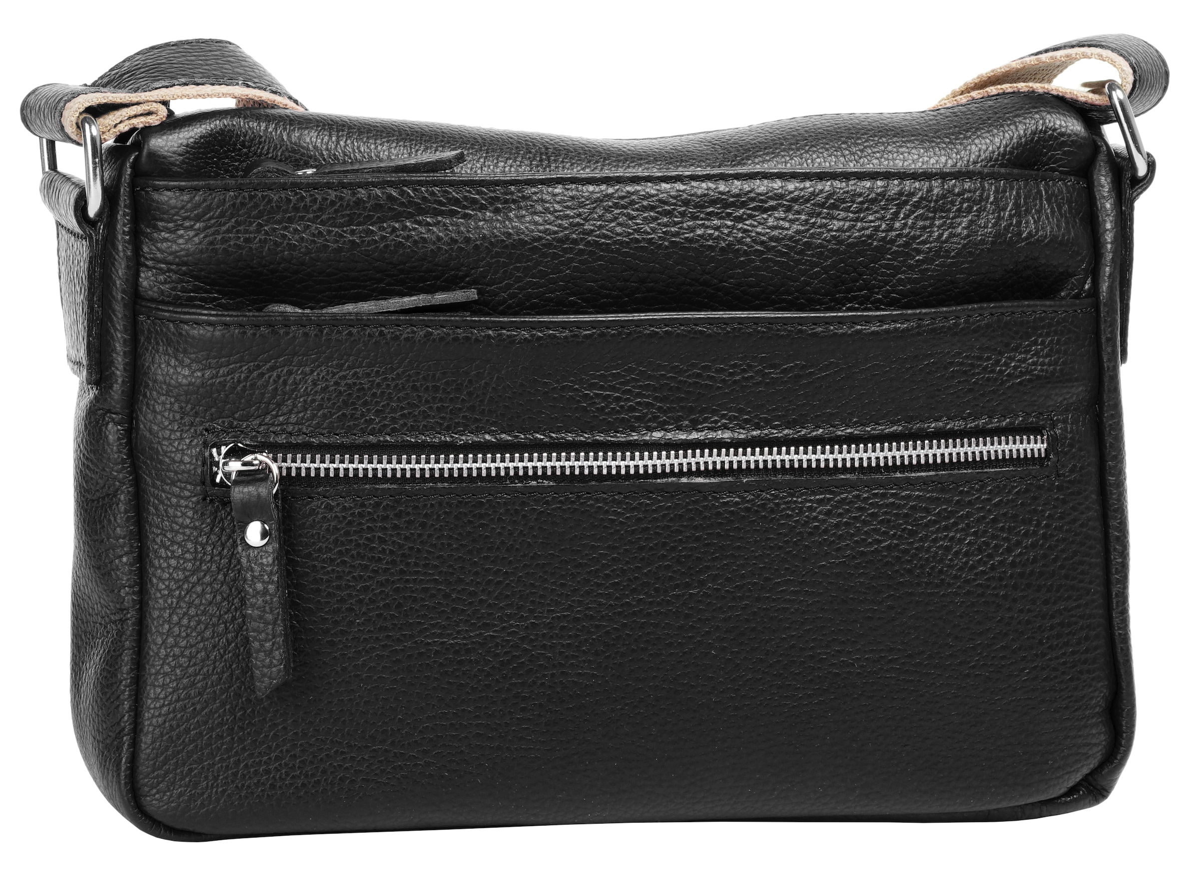 Samantha Look Umhängetasche echt Leder, Made in Italy