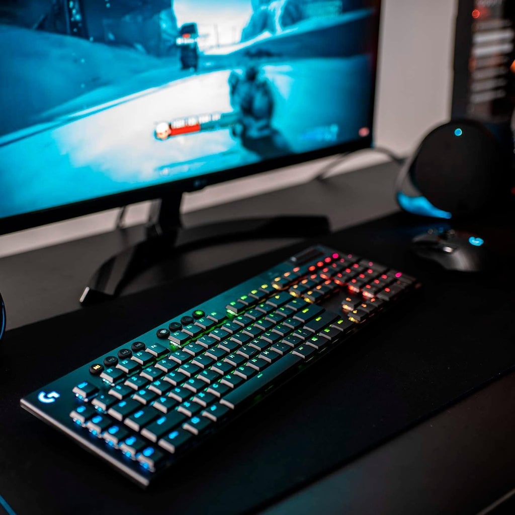 Logitech G Gaming-Tastatur »G915 LIGHTSPEED«, (USB-Anschluss-Ziffernblock-Multimedia-Tasten)