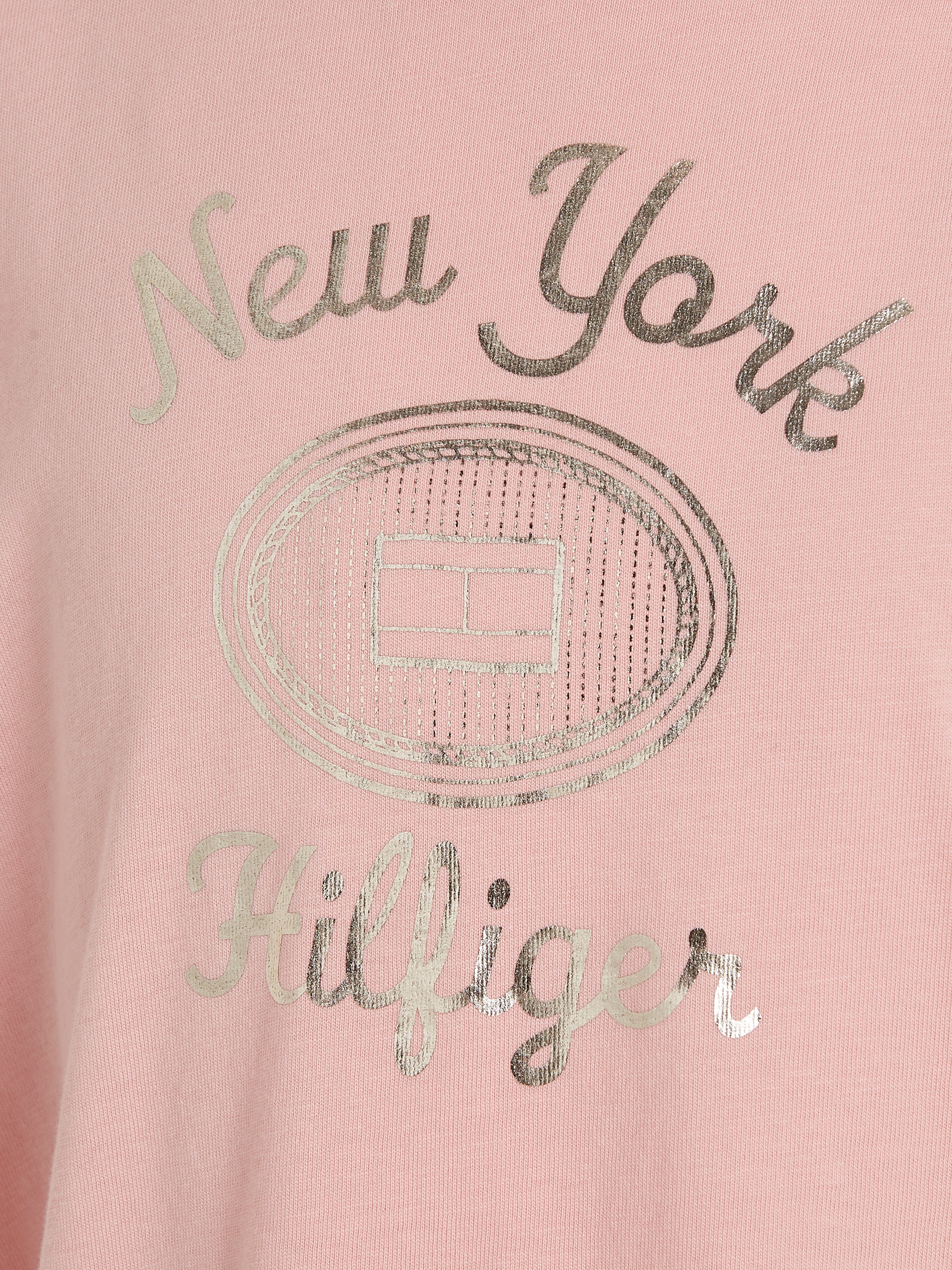 Tommy Hilfiger Kurzarmshirt »HILFIGER NY FOIL REG TEE SS«, Kinder bis 16 Jahre mit Logoprägung