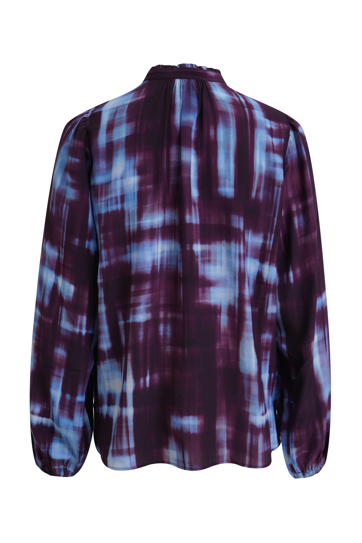 Smith & Soul Langarmbluse mit kurzem Stehkragen, Allover-Print