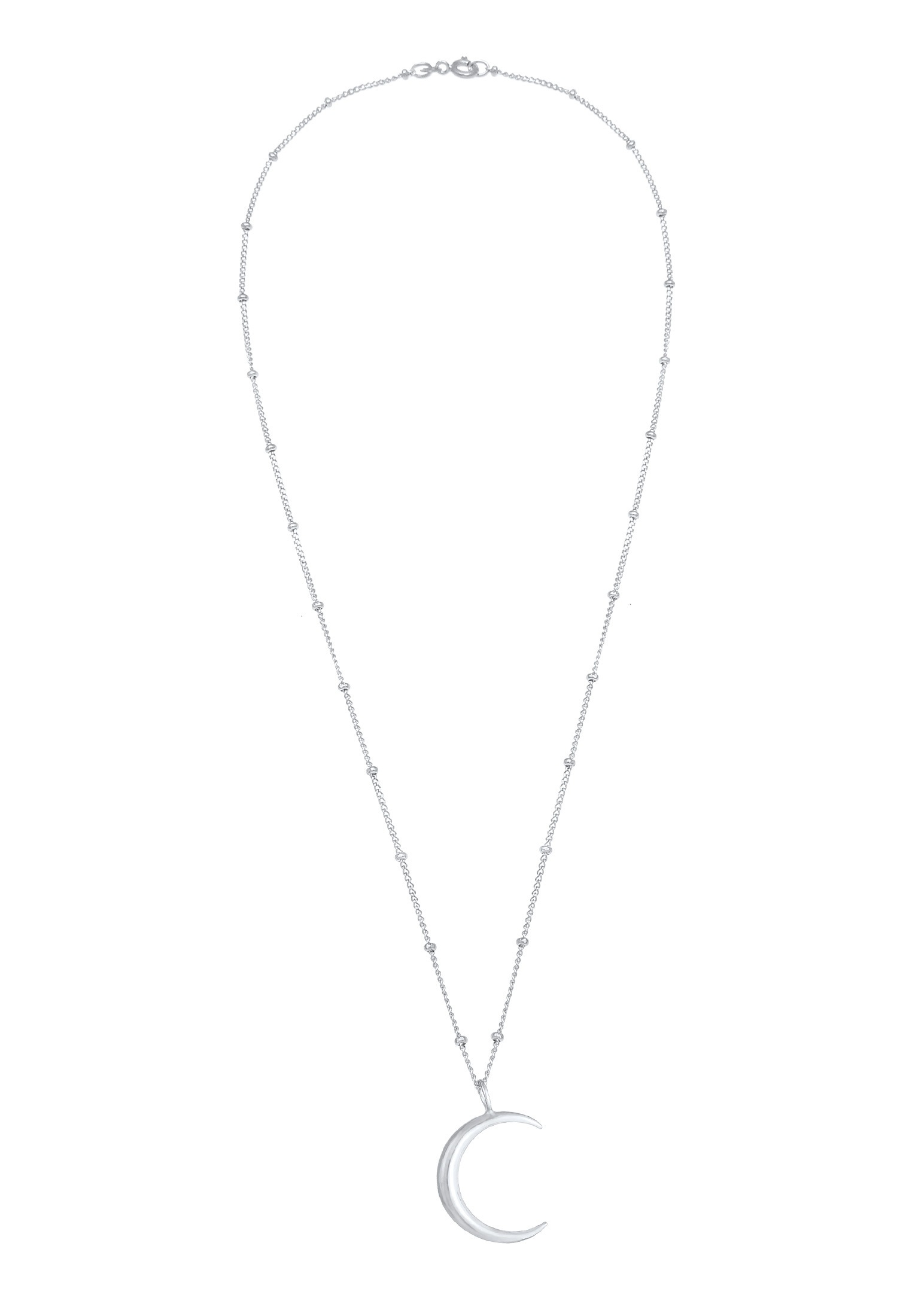 Elli Kette mit Anhänger »Halskette Halbmond Moon Sichel Astro 925 Silber«