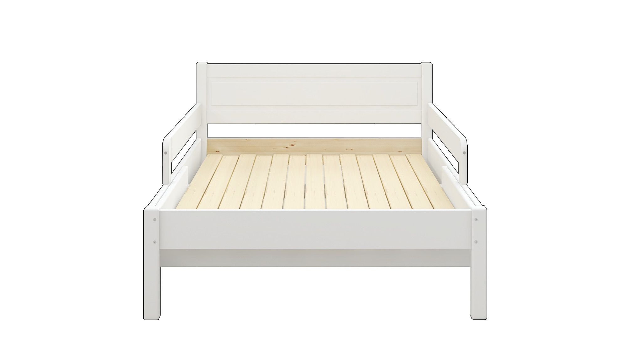 OTTO home Kinderbett »Hero, Massivholzbett, ausziehbar von 140 bis 200 cm, FSC®« 90cm Breite, 140-200cm Liegefläche,  massive Kiefer, mit Lattenrost, zeitlose Optik,  Rausfallschutz