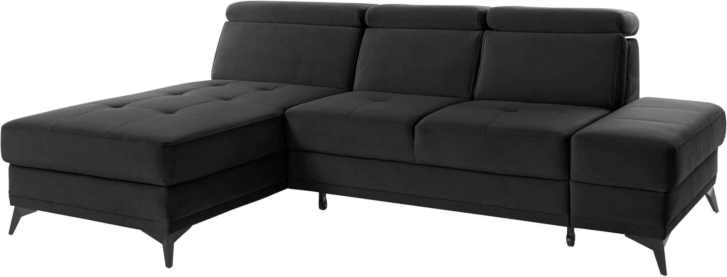 INOSIGN Ecksofa »Cardiz L-Form«, inkl.Kopfteilverstellung und Federkern wahlweise mit Bettfunktion