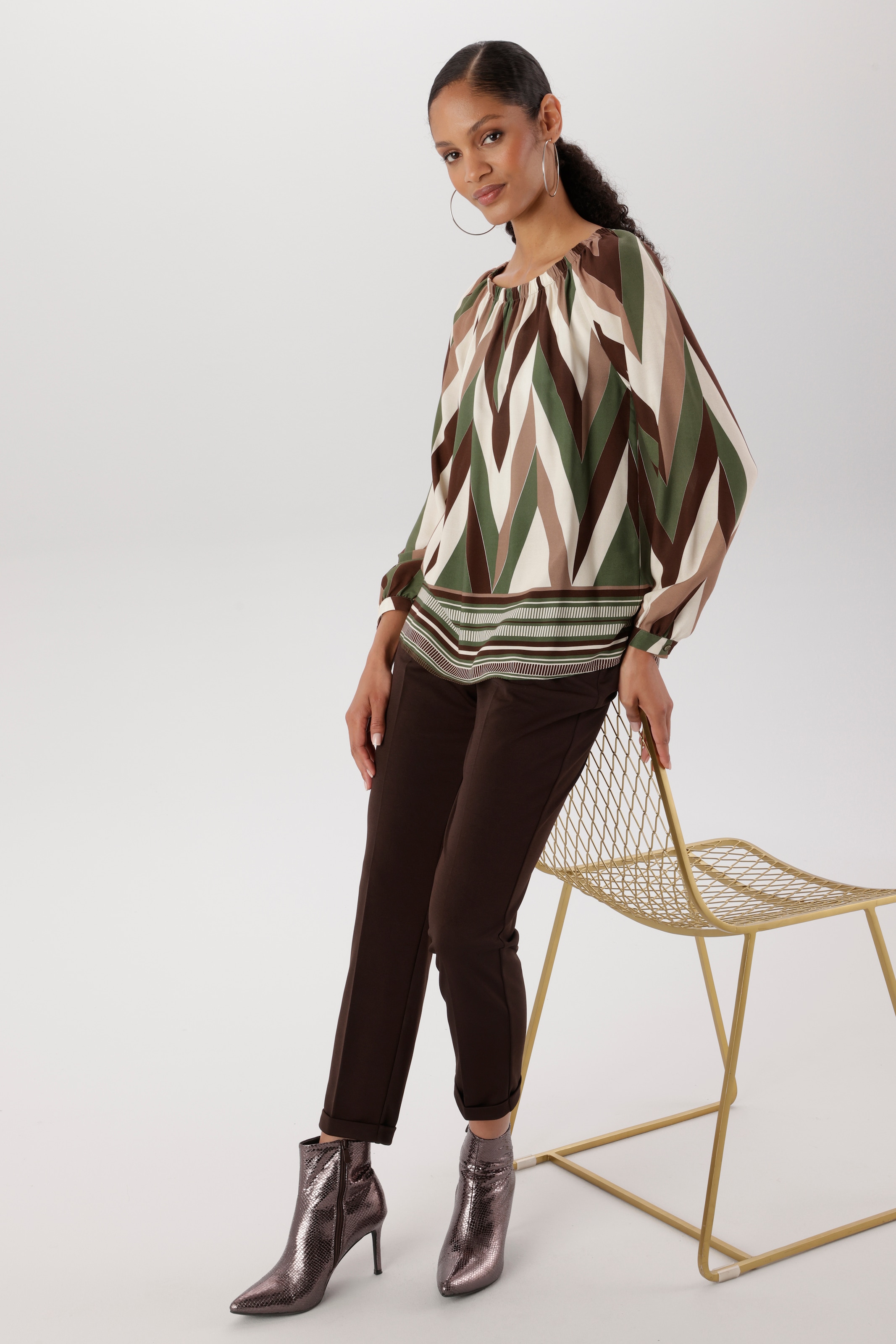 Aniston SELECTED Schlupfhose  mit Bundfalten
