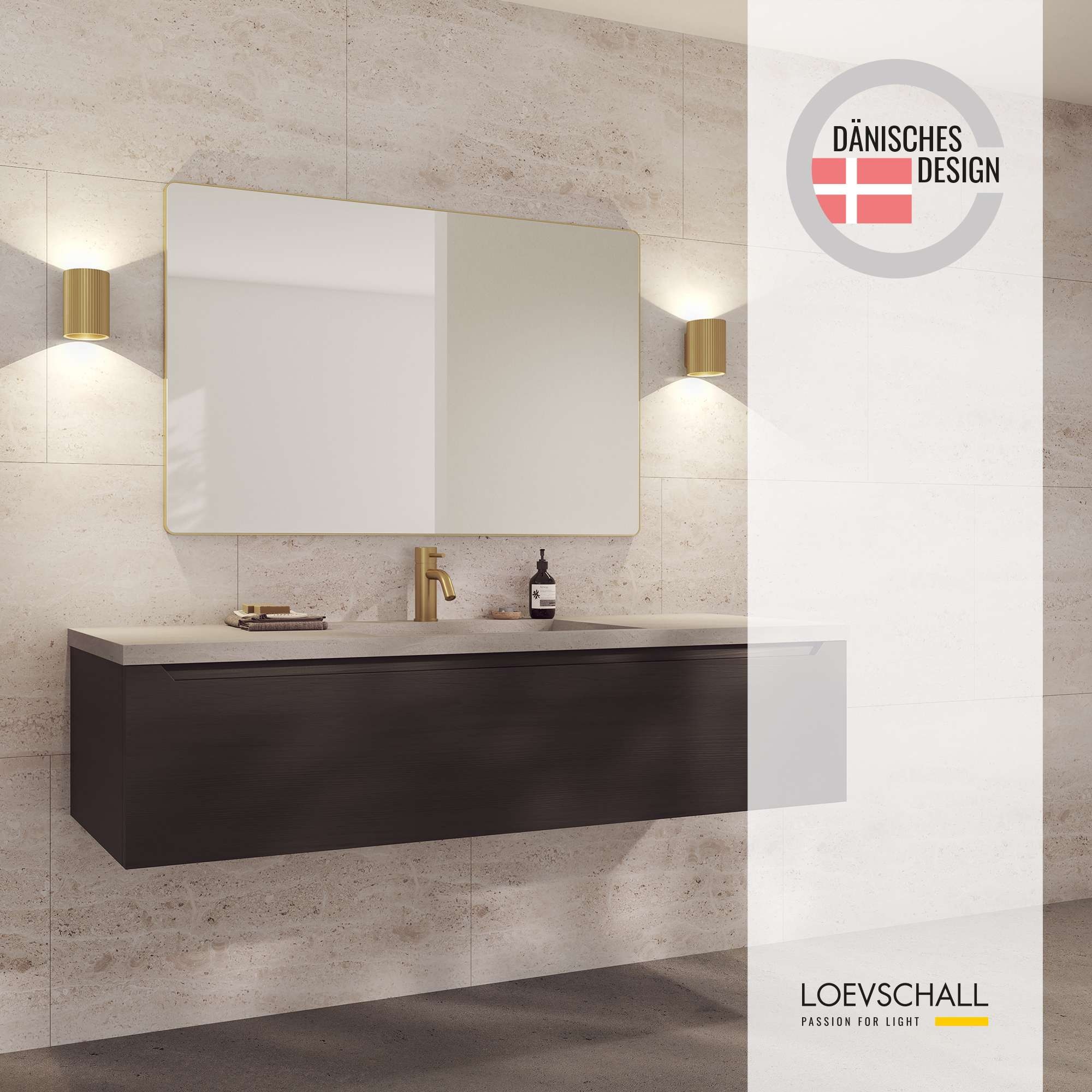 Loevschall Spiegel »Refine Wandspiegel rechteckig – eleganter Designspiegel mit edlem« Rahmen in vielen Größen & Farben für Bad, Flur & Schlafzimmer