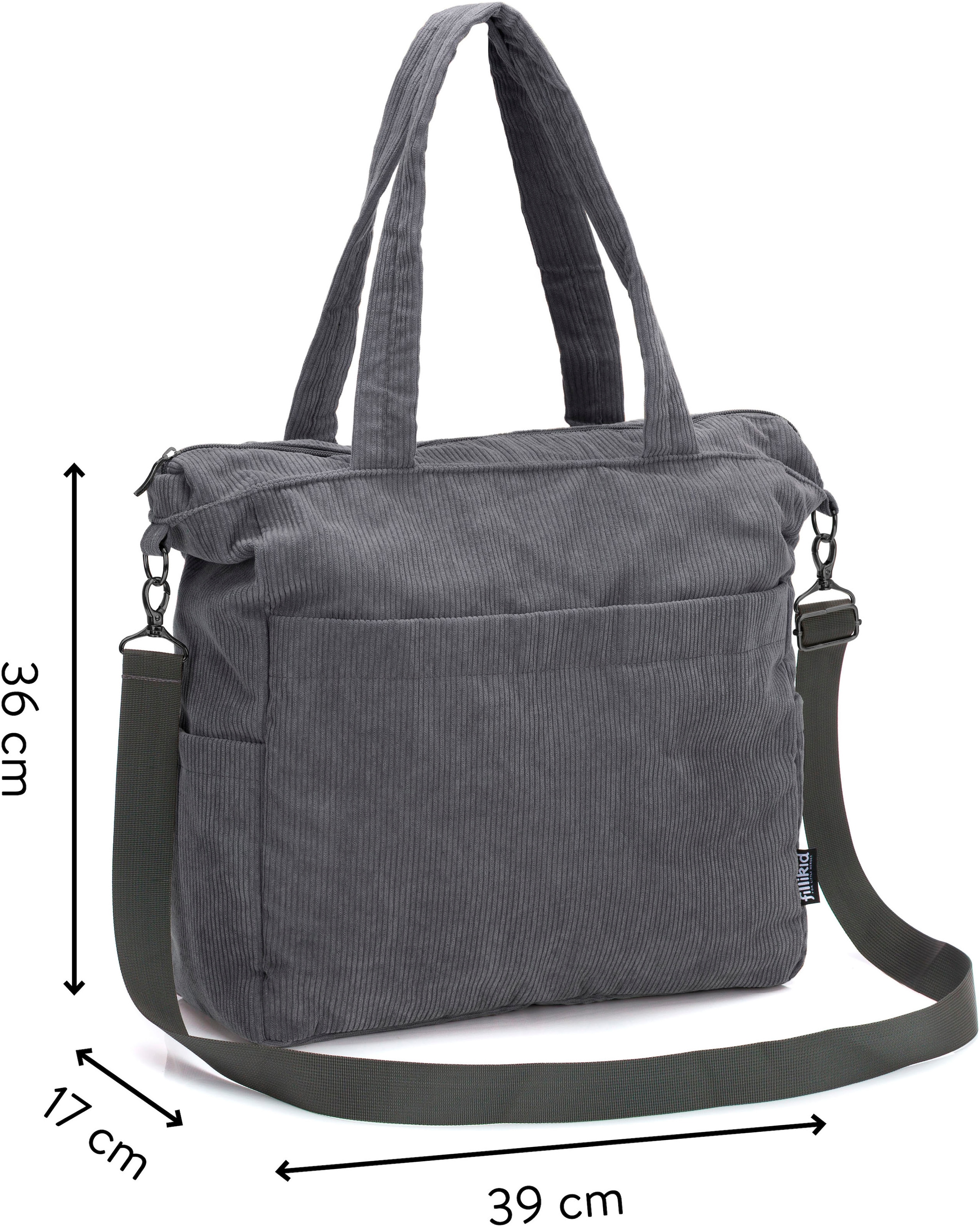 Fillikid Wickeltasche »Cord«, inklusive Thermotasche