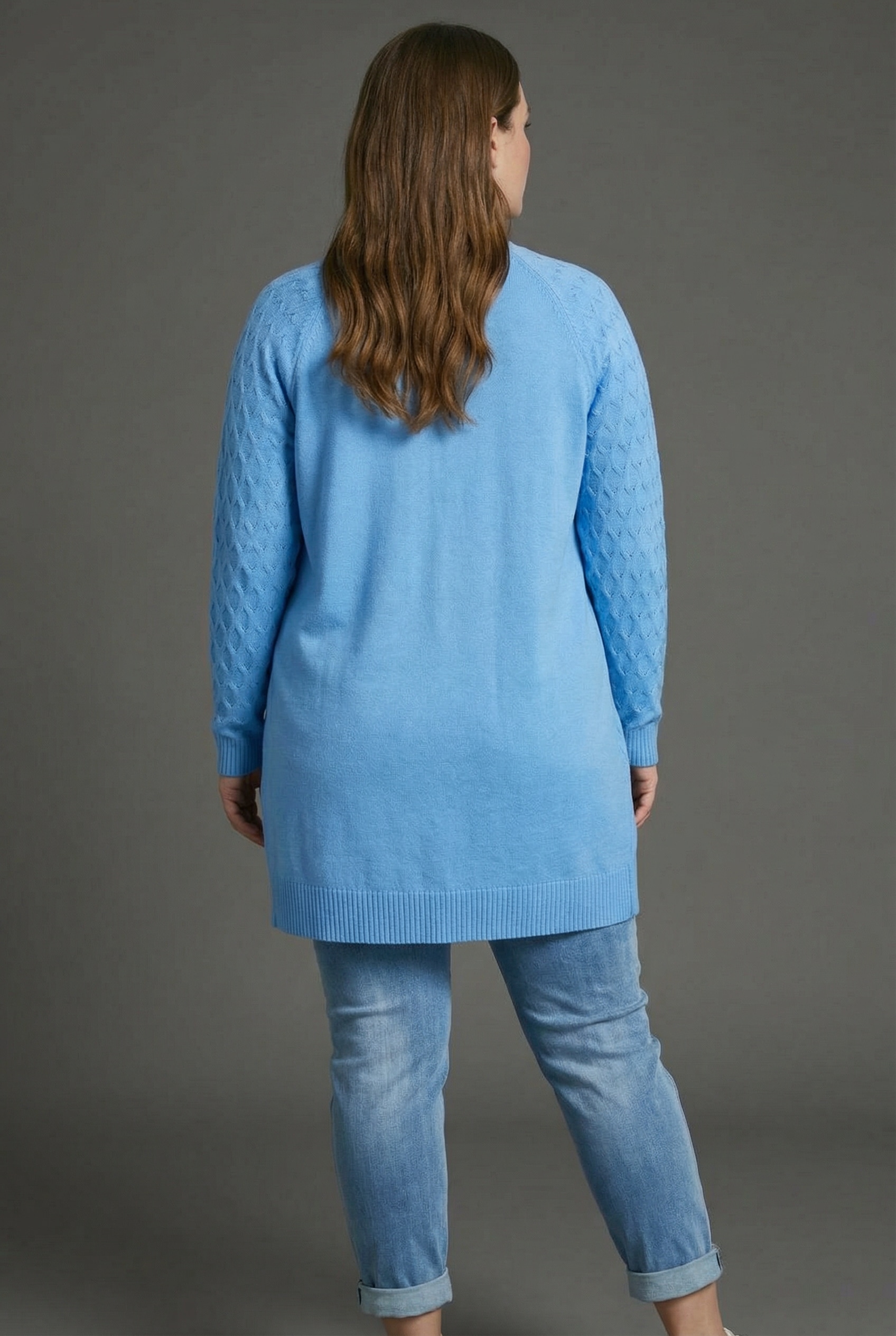 KangaROOS Cardigan casual Stil, bequeme Passform, mit Raglanärmeln, große Größen