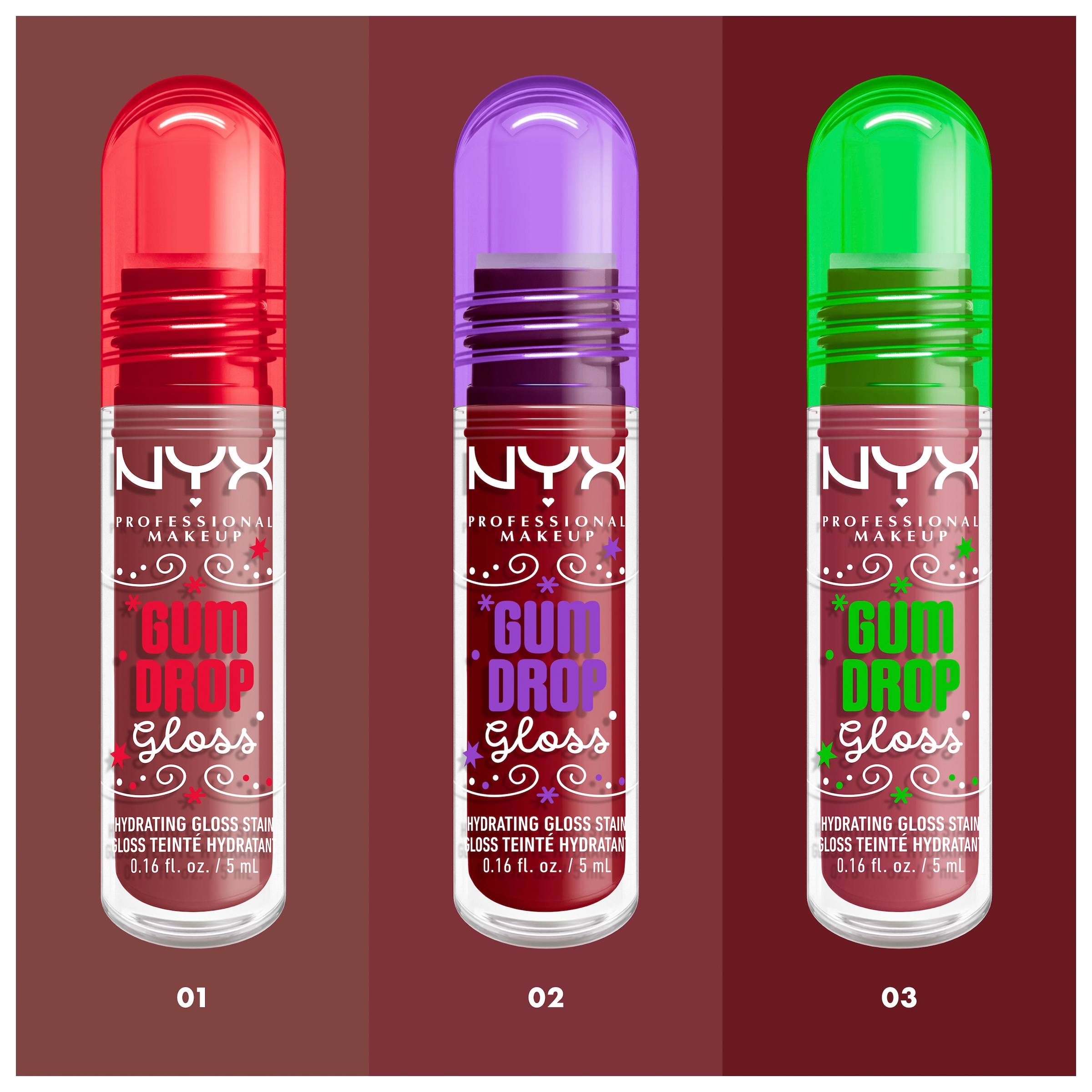 NYX Lipgloss »NYX Professional Makeup Gumdrop Gloss Stain«