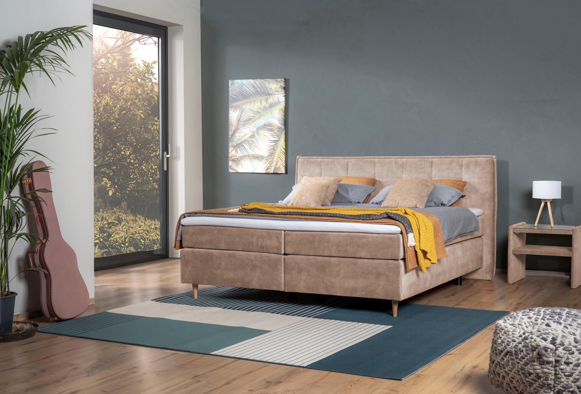 alina Boxspringbett »Henri« inklusive Matratze und Topper, in diversen Ausführungen