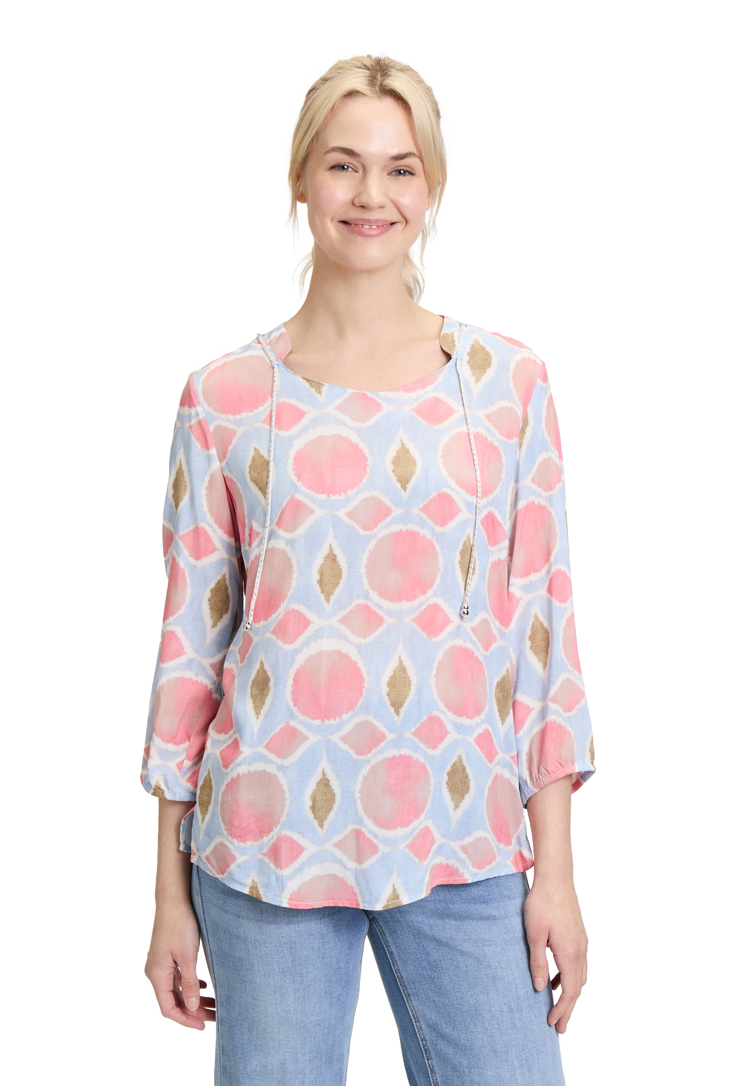 Cartoon Klassische Bluse »Blusenshirt mit Schnürung«