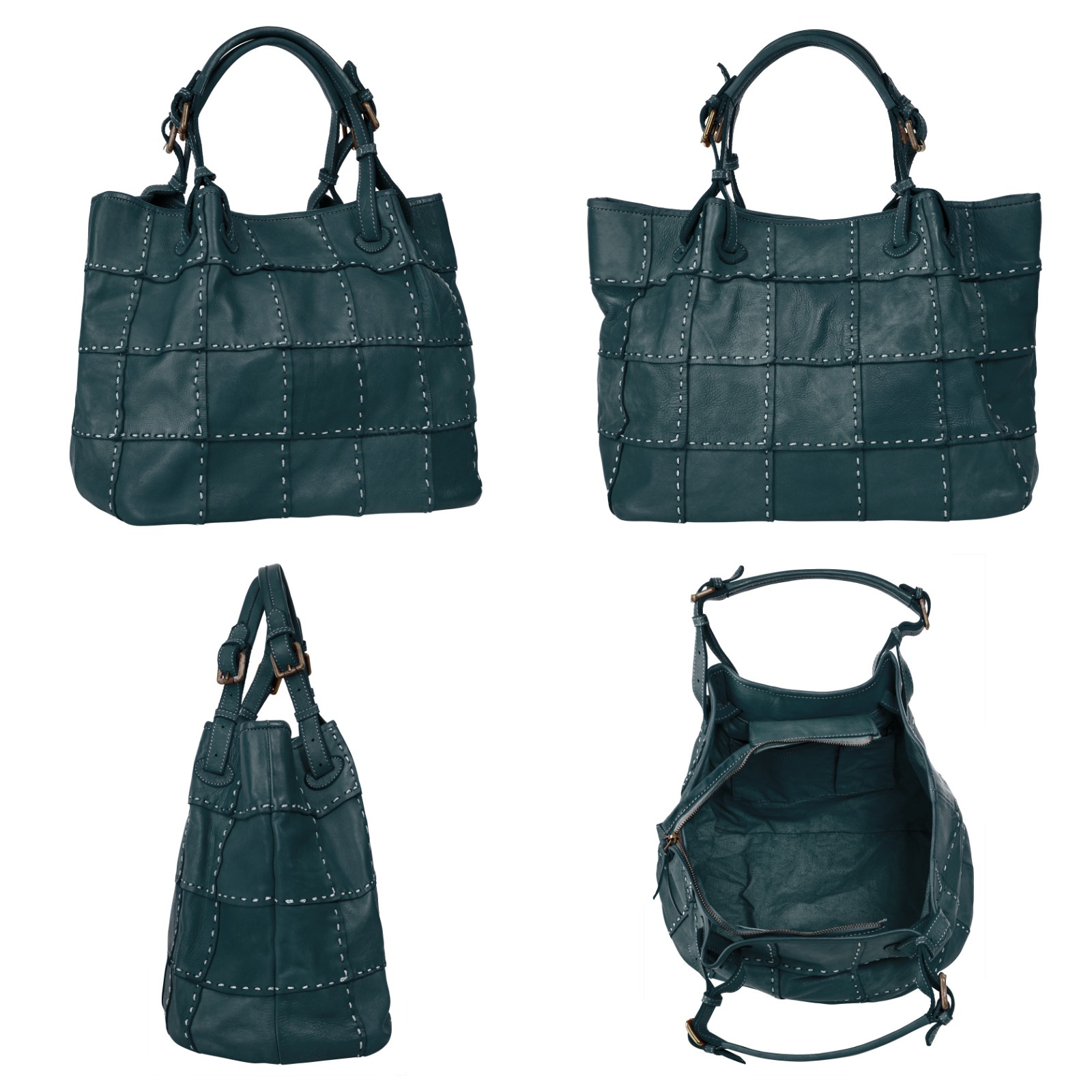 Samantha Look Shopper, echt Leder, Made in Italy