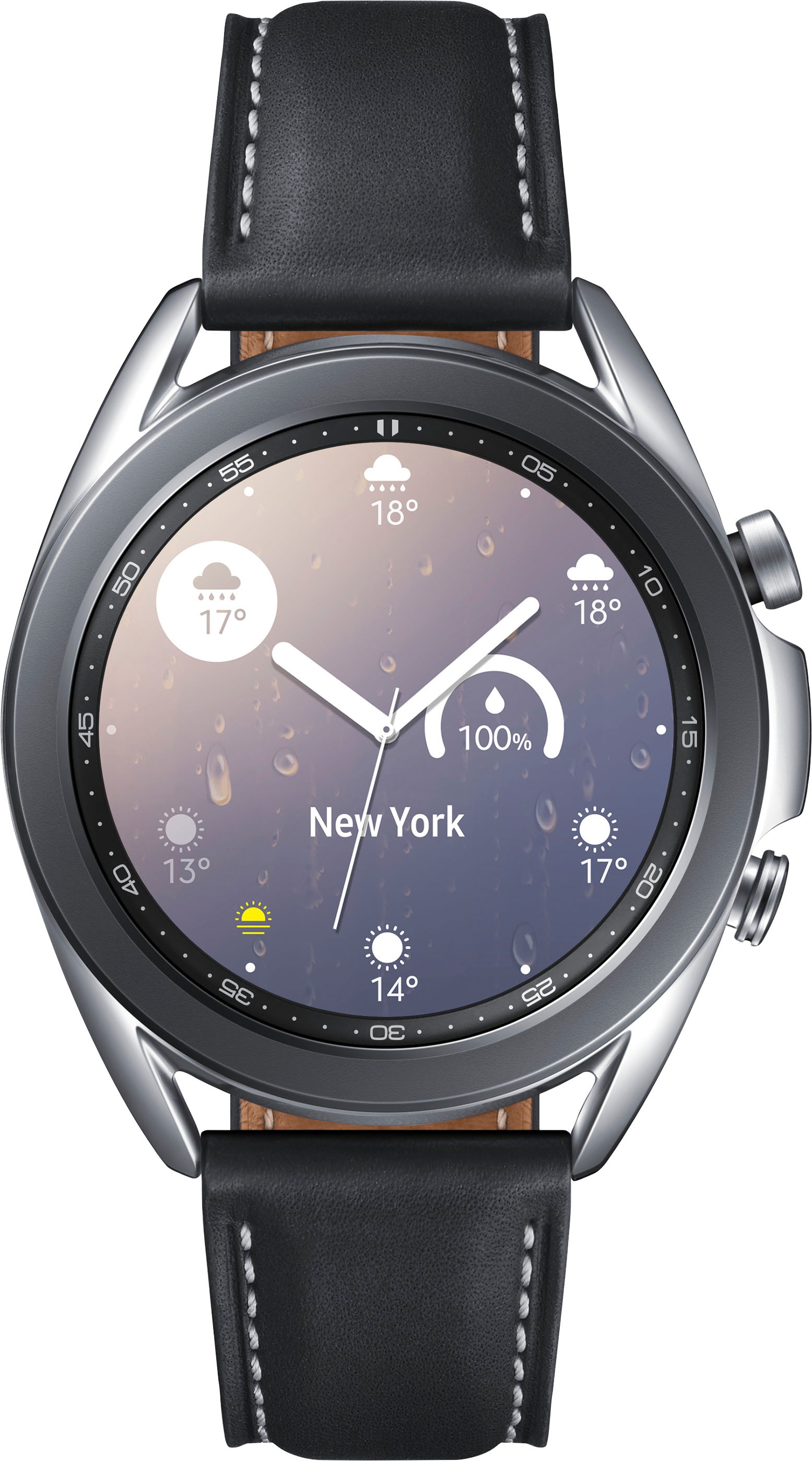 Samsung Smartwatch »Galaxy Watch 3, Edelstahl, 41 mm, Bluetooth (SM-R850)«, ( Android Wear )