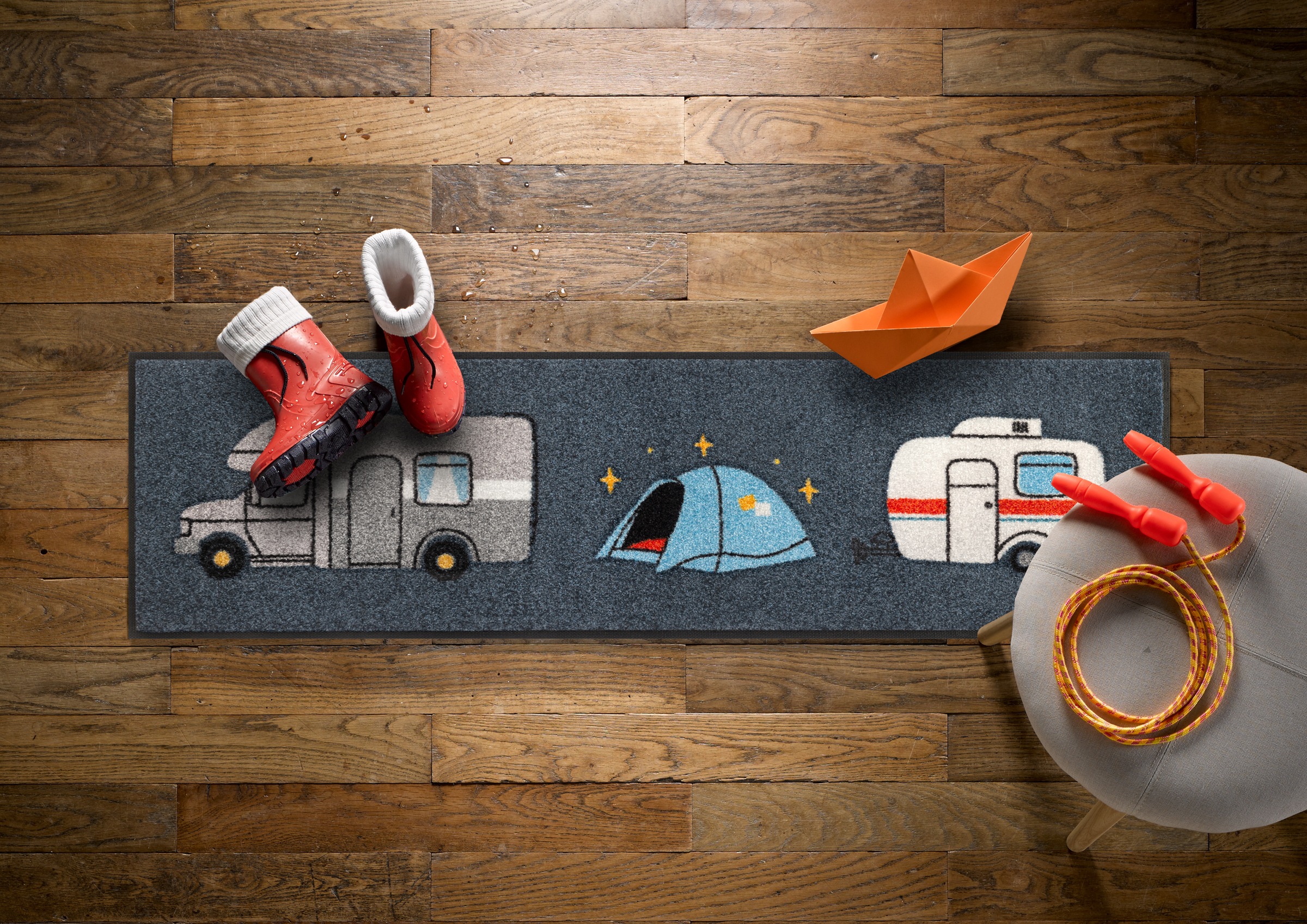 wash+dry by Kleen-Tex Läufer »Outdoor Travel« rechteckig 7 mm Höhe