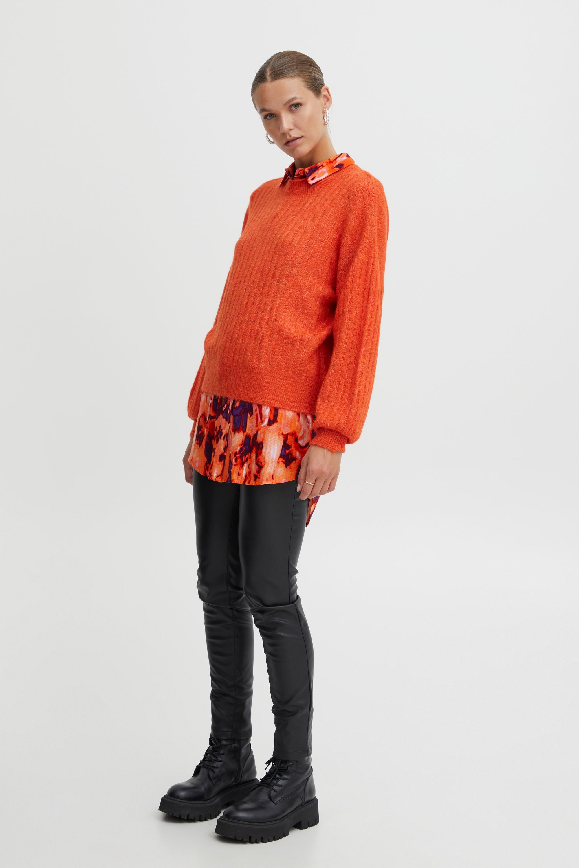 Ichi Strickfleece-Pullover »Strickpullover IHKamara«