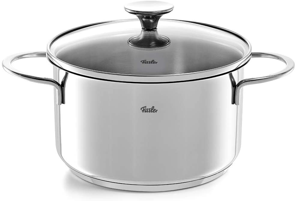 Fissler Topf-Set »Copenhagen« Set, Bratentopf 20 cm, je 1 Kochtopf 16/20/24 cm, Stielkasserolle 16 cm, 9 Stk. tlg. Edelstahl 18/10