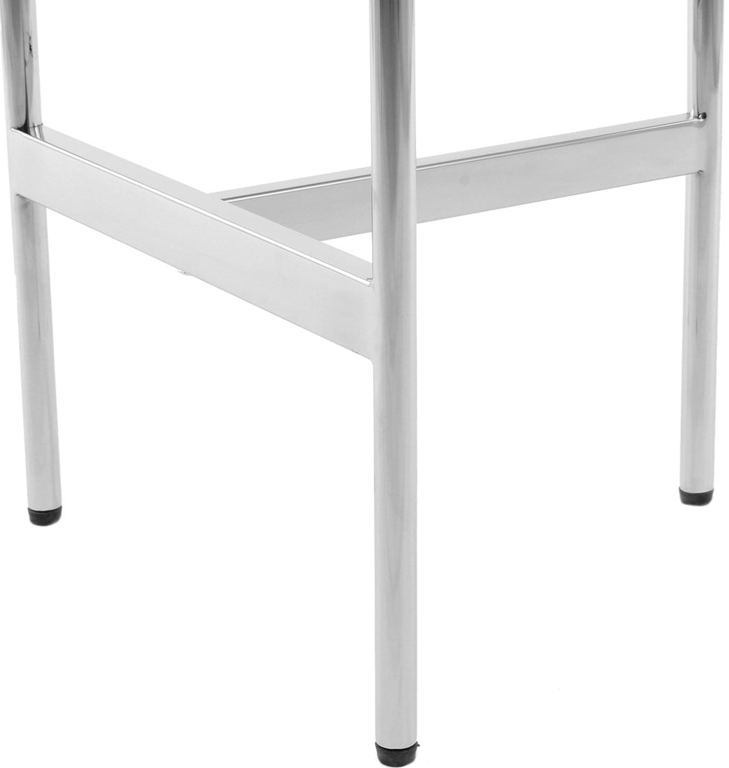 Kayoom Beistelltisch »Pero 125, Minimalistisches Design, Passt zu jedem Einrichtungsstil«, (1 St.), Gestelldesign aus Edelstahl, runde Ablagefläche, minimalistisch